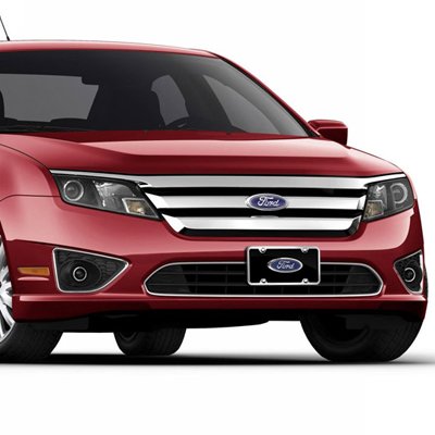 Ford Black Acrylic License Plate with Chrome Frame Kit - Durable Car License Plate Cover for Ford Vehicles - Perfect for Customization & Protection (Fits Most Ford Models) - Ideal for Car Enthusiasts & Show Vehicles