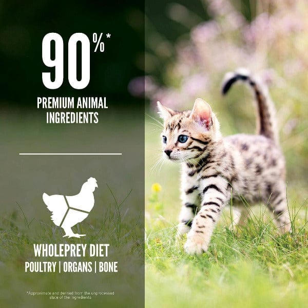 Orijen Premium Kitten Dry Cat Food - High Protein Grain-Free Recipe, 1.8kg Bag - Ideal for Growing Kittens & Indoor Cats
