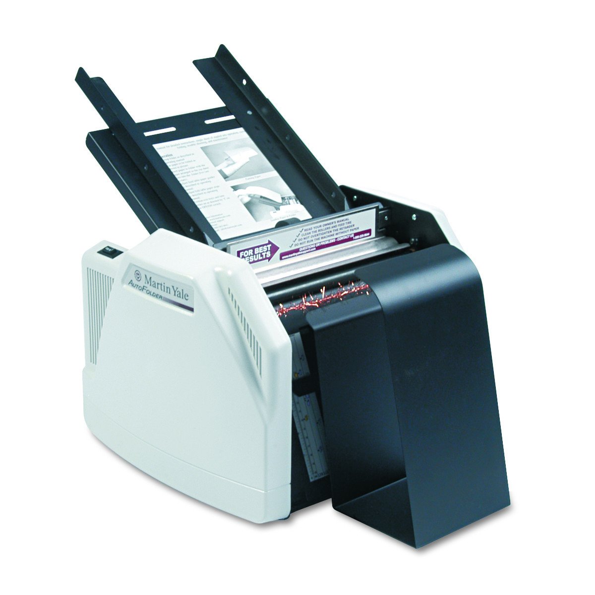 Martin Yale 1501X Automatic Paper Folder - High-Speed 7,500 Sheets/Hour, 150-Sheet Capacity, 3-Sheet Manual Feed, Grey - Perfect for Office, Mailing & Document Folding