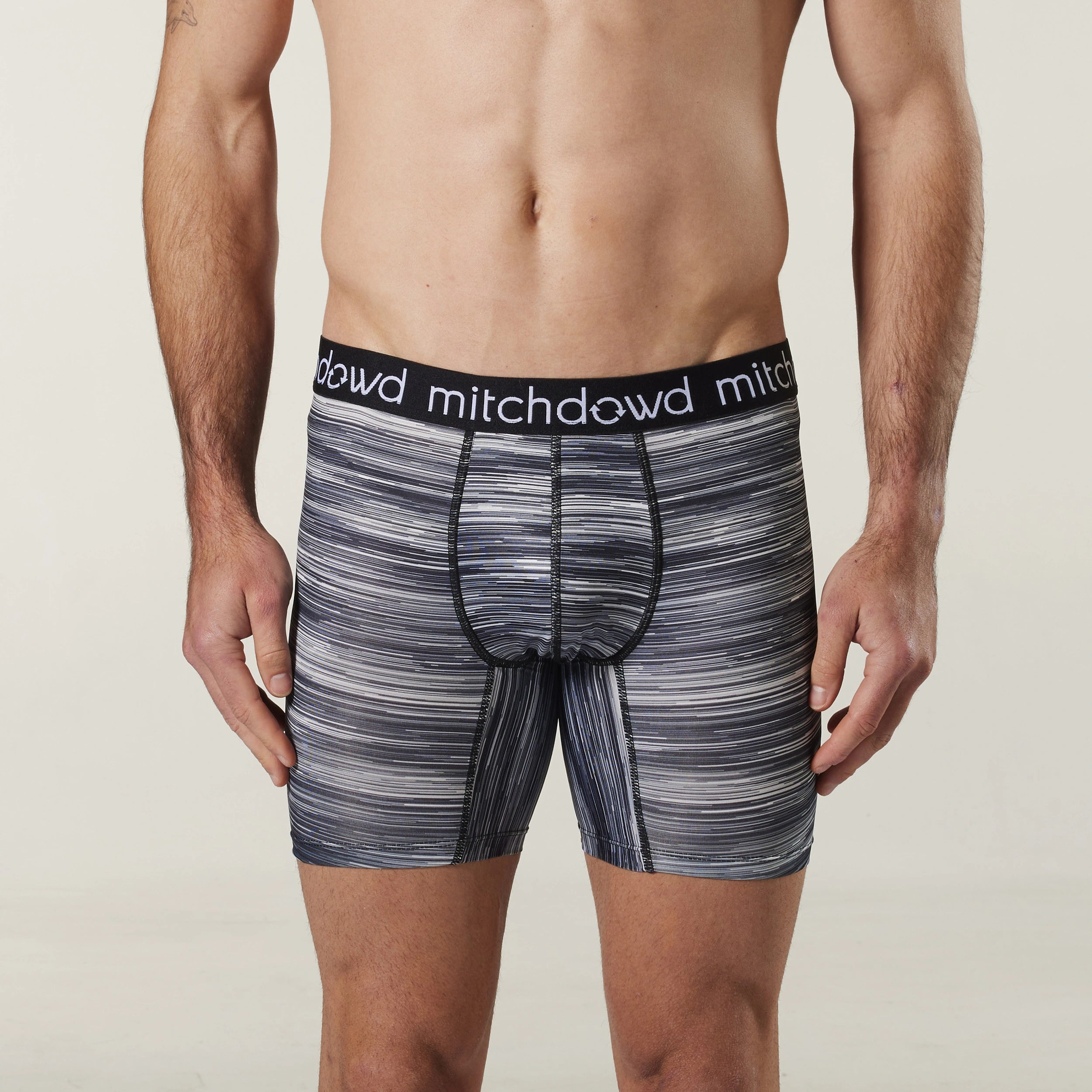Men's Eco-Friendly Micro Recycled Repreve® Comfort Trunk 3-Pack (Black & White) - Soft Breathable Underwear for Everyday Wear & Travel