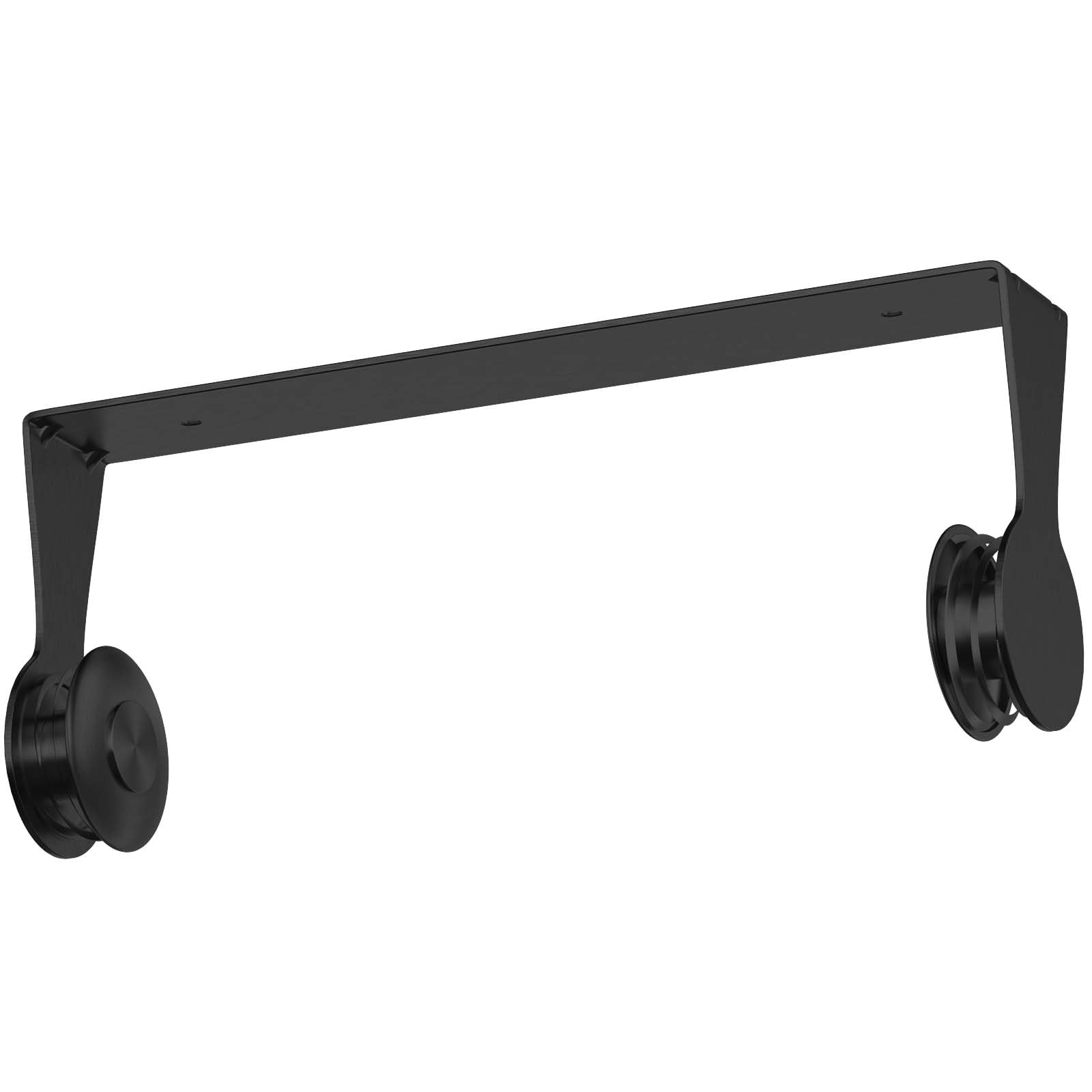 Stainless Steel Under Cabinet Paper Towel Holder - One Hand Tear Adhesive Wall Mount with Ring Spring for Kitchen, Bathroom, Office | Space Saving Black Paper Towel Dispenser for Easy Cleaning & Organization