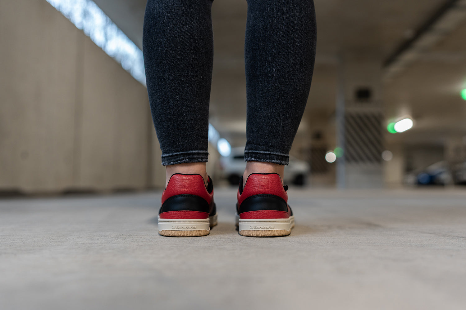Barefoot Sneakers for Men & Women - Barebarics Wave Black & Red Minimalist Shoes | Lightweight & Flexible for Running, Walking & Gym Workouts