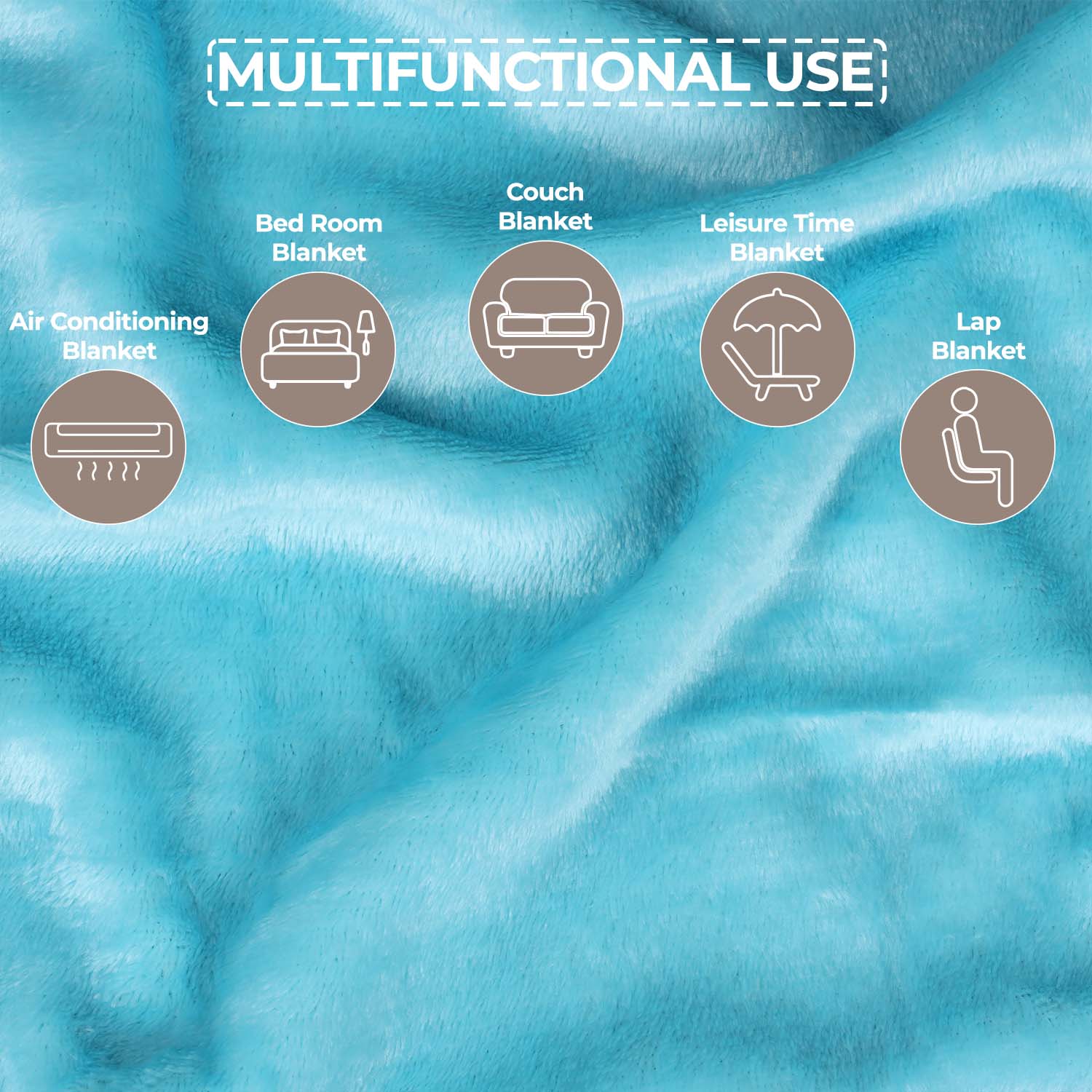 Soft Fleece Plush Blanket - Medium Weight Fluffy Cozy Throw for Couch, Bed & Home Decor - Perfect for Winter, Gifts & Relaxation