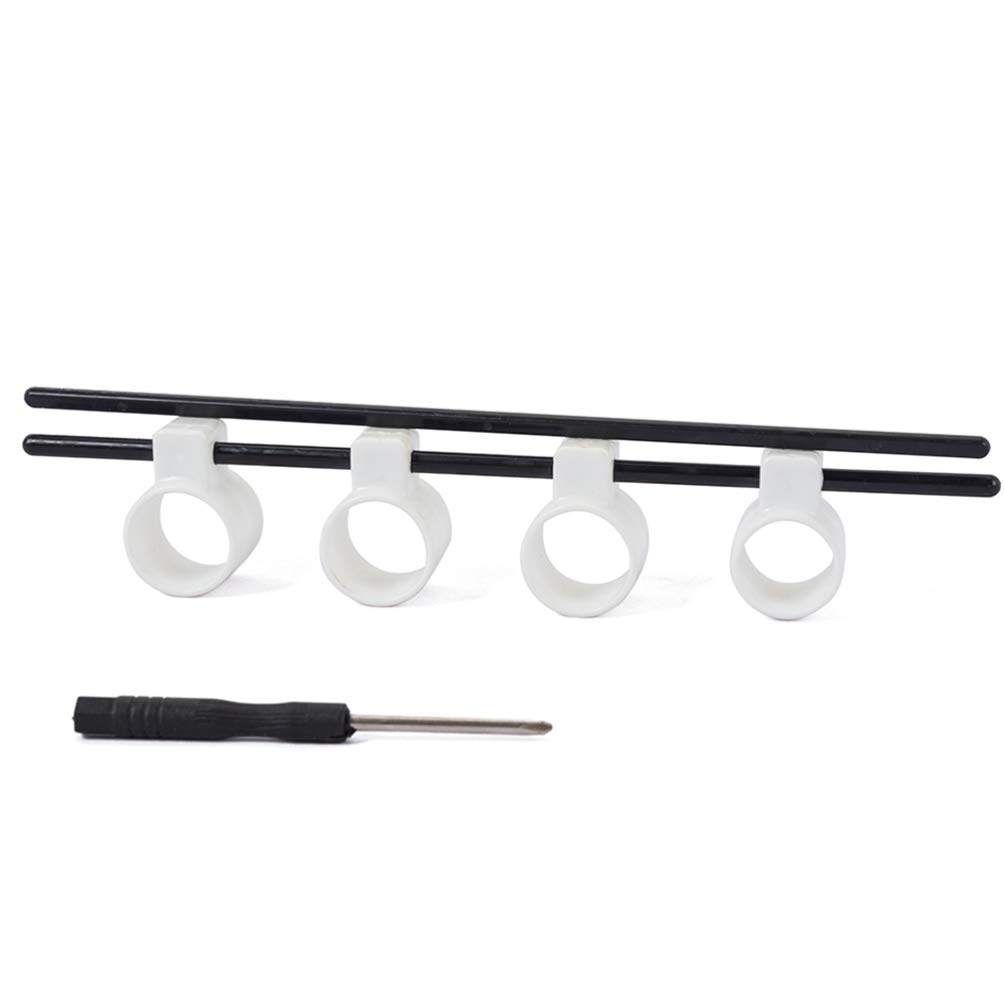 Milisten V Guitar Finger Trainer - Adjustable Plastic Finger Expansion Sleeve for Beginner Guitarists | Improve Finger Strength & Dexterity | Perfect for Practice, Warm-ups & Acoustic/Electric Guitar Training