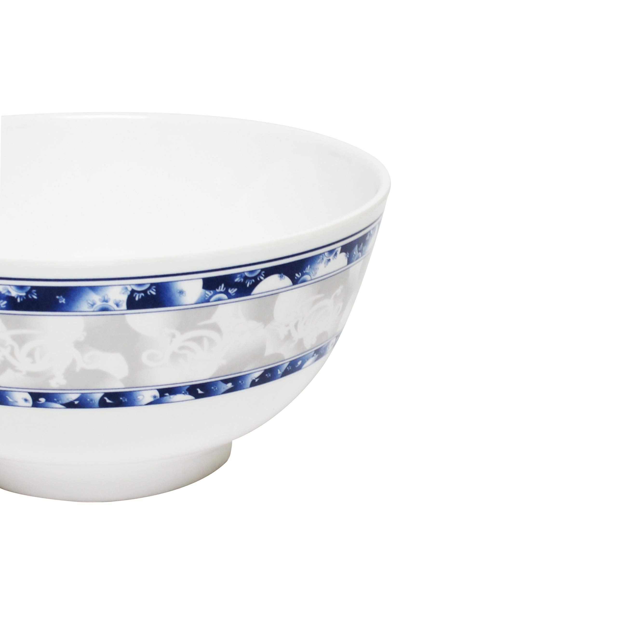 Premium Blue Dragon Melamine Dinnerware Set - 56 oz, 8