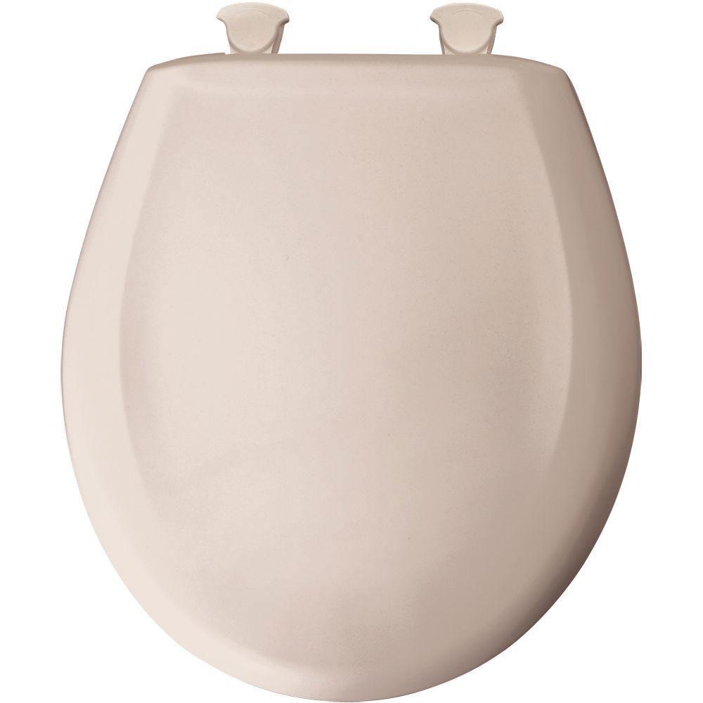 Bemis Round Closed Front Toilet Seat in White - Durable Plastic Shell Design for Bathroom Comfort - Perfect for Home, Office & Commercial Use (Model 529724)