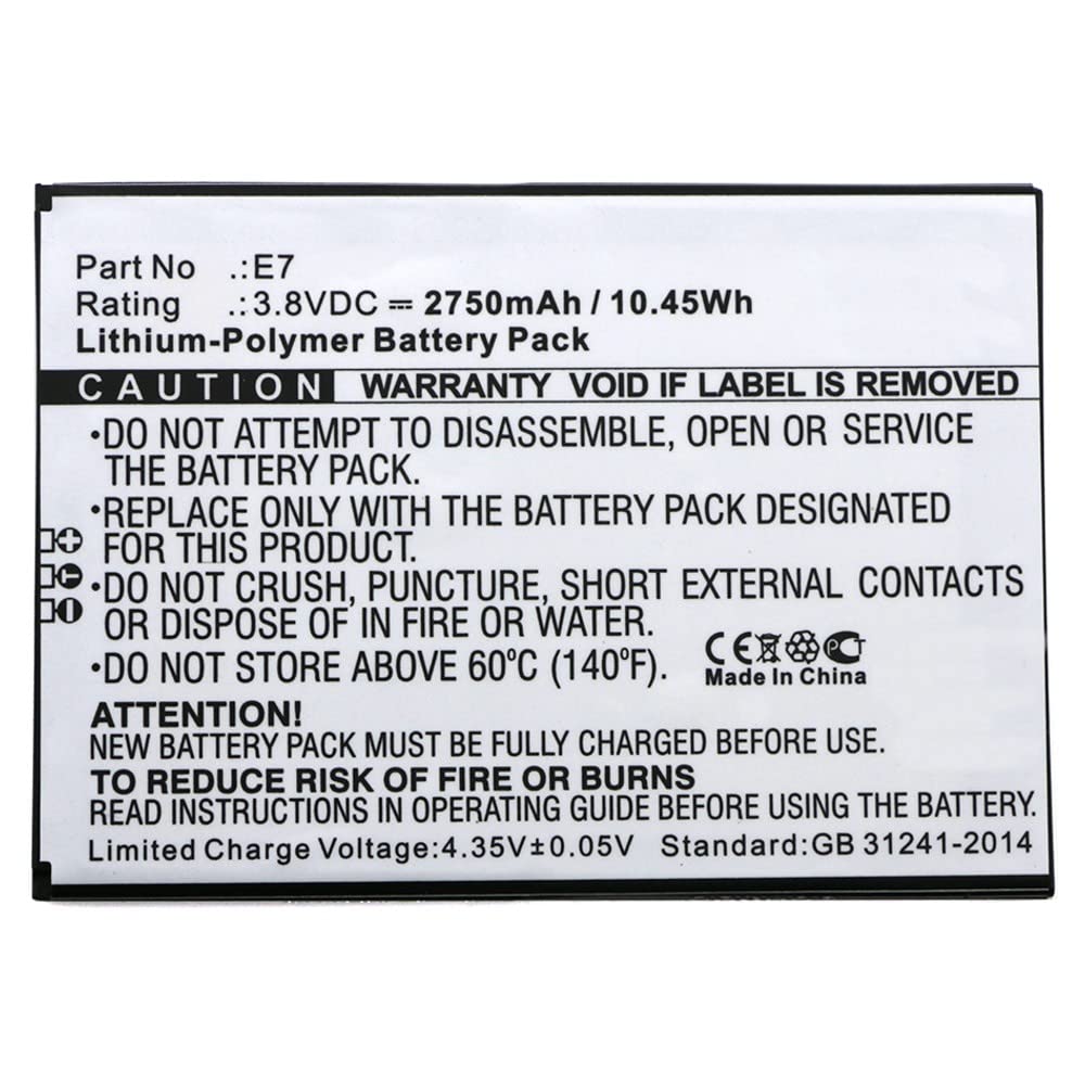 Synergy Digital Blackview E7 Battery - 2750mAh Li-Pol for Extended Use