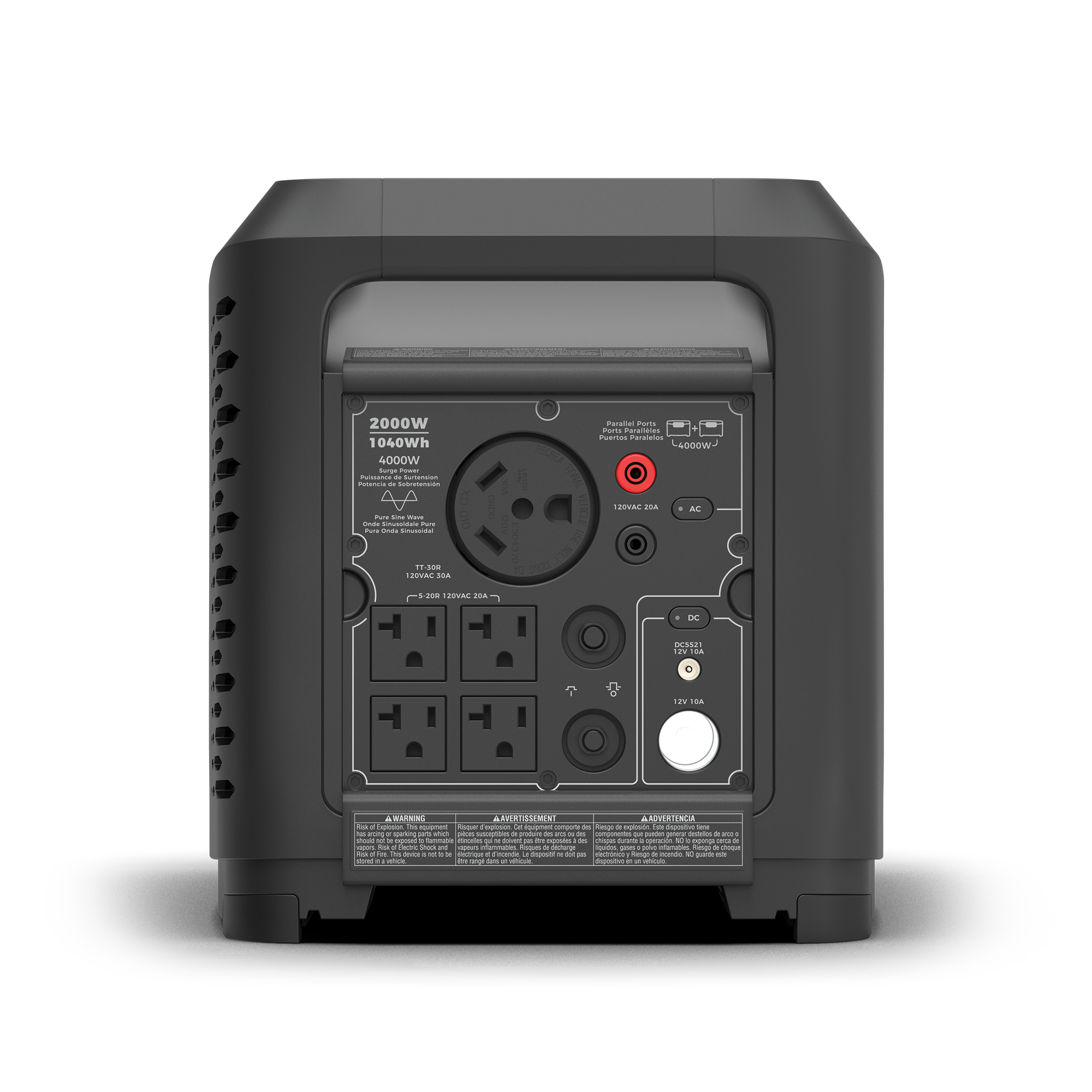 Zero E Portable Expandable Power Station - 300W Solar Generator for Camping, Emergency Backup & Outdoor Adventures - Compact Lithium Battery with AC/DC/USB Ports
