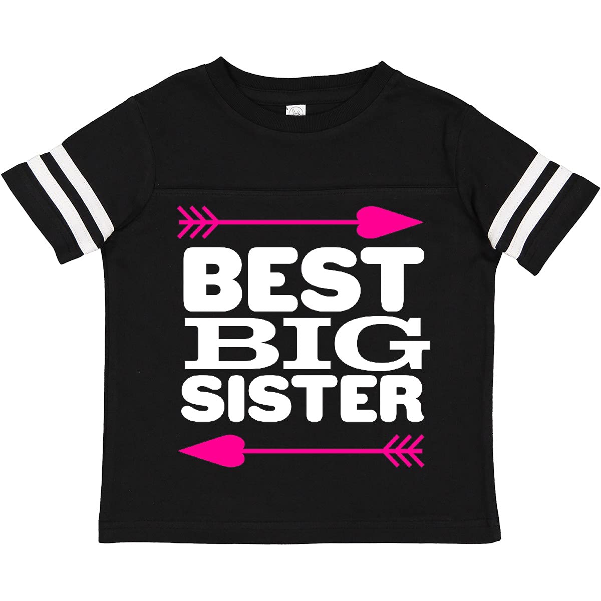 Inktastic Best Big Sister Toddler T-Shirt - Cute Sibling Matching Outfit for Family Photos & Special Occasions