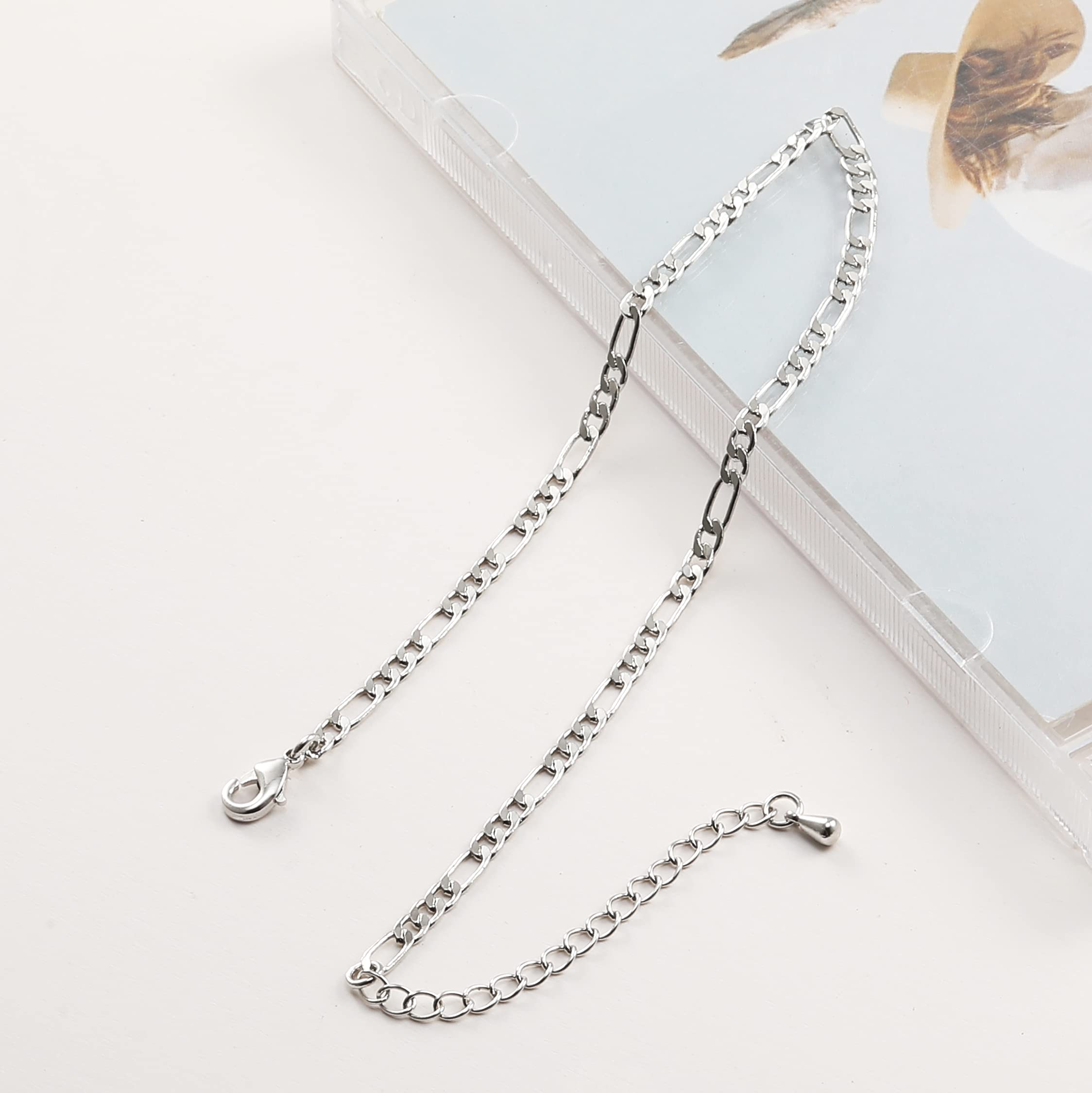Pencros 14K Gold Filled Adjustable Boho Anklet for Women - Dainty Layered Satellite Chain with Heart Beads | Perfect for Beach Vacation, Summer Outfits & Casual Wear