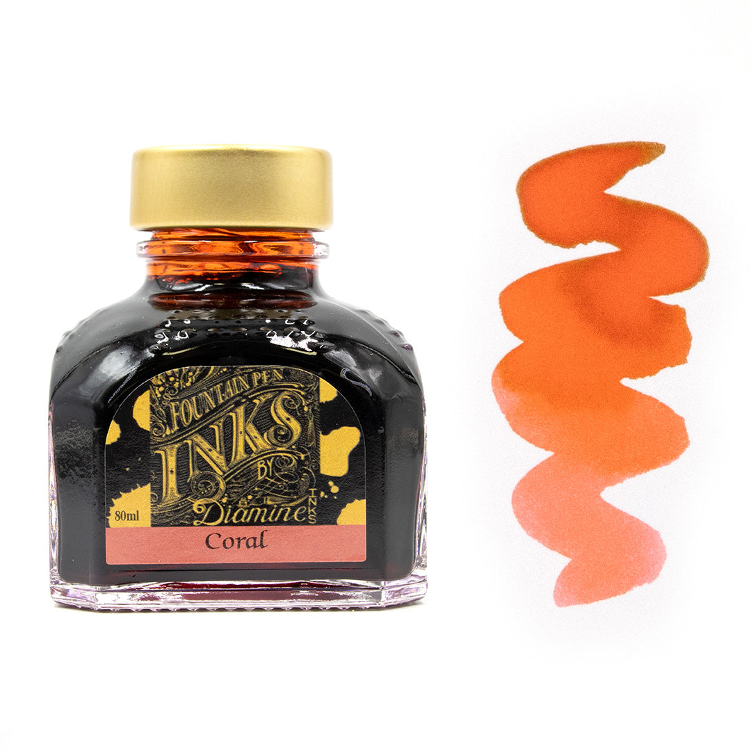 Premium Diamine Ink Bottle 80ml - Vibrant Fountain Pen Ink for Calligraphy, Journaling & Artistic Writing - Smooth Flow & Rich Colors