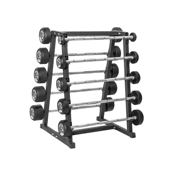 Heavy Duty Fixed Barbell Rack for Home Gym - Olympic Weight Storage Stand for Squat Rack & Weightlifting Equipment | Perfect for Garage, Basement & CrossFit Training