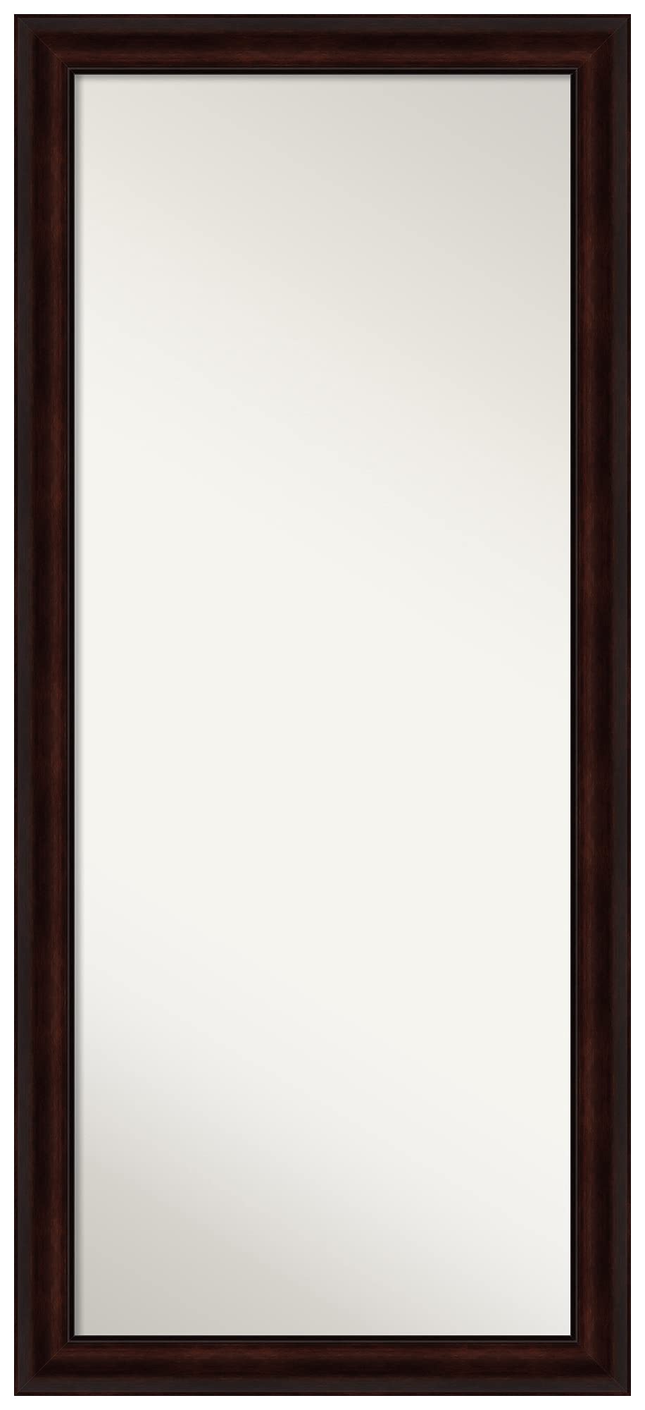 Amanti Art 65x29 Inch Full Length Mirror - Free Standing or Wall Mounted Coffee Bean Brown Body Mirror for Dressing Room, Bedroom & Hallway Decor - Handcrafted Lean Floor Mirror Made in USA