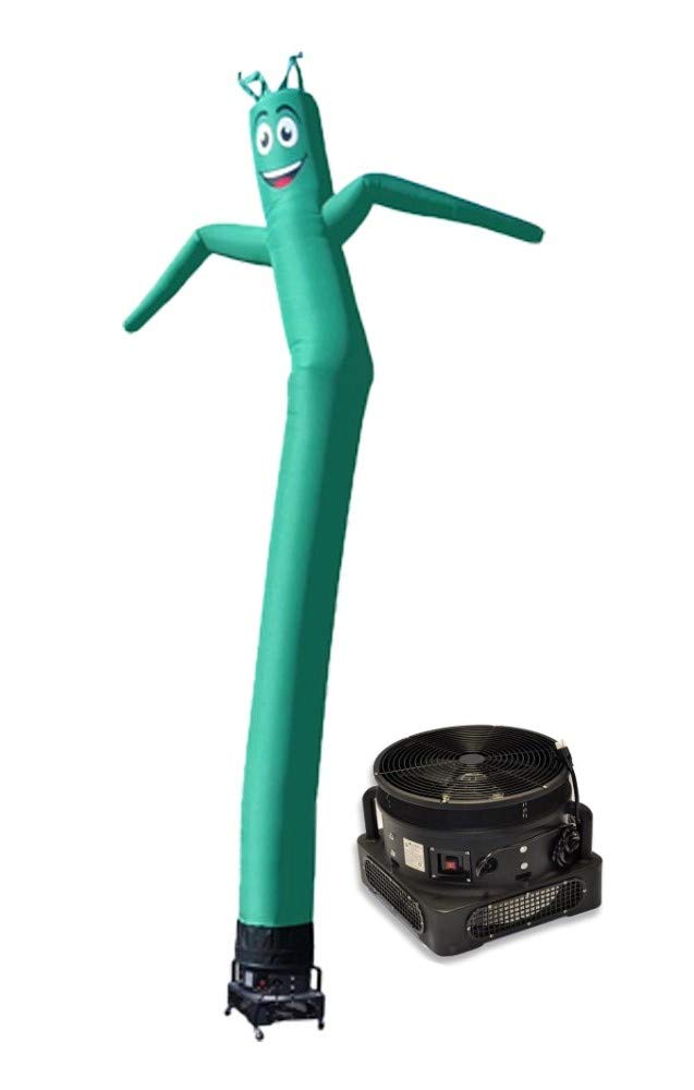 20ft Inflatable Tube Man Air Dancer - Dark Green Waving Advertising Display with 1HP 2-Speed Blower - Perfect for Car Dealerships, Grand Openings & Outdoor Promotions