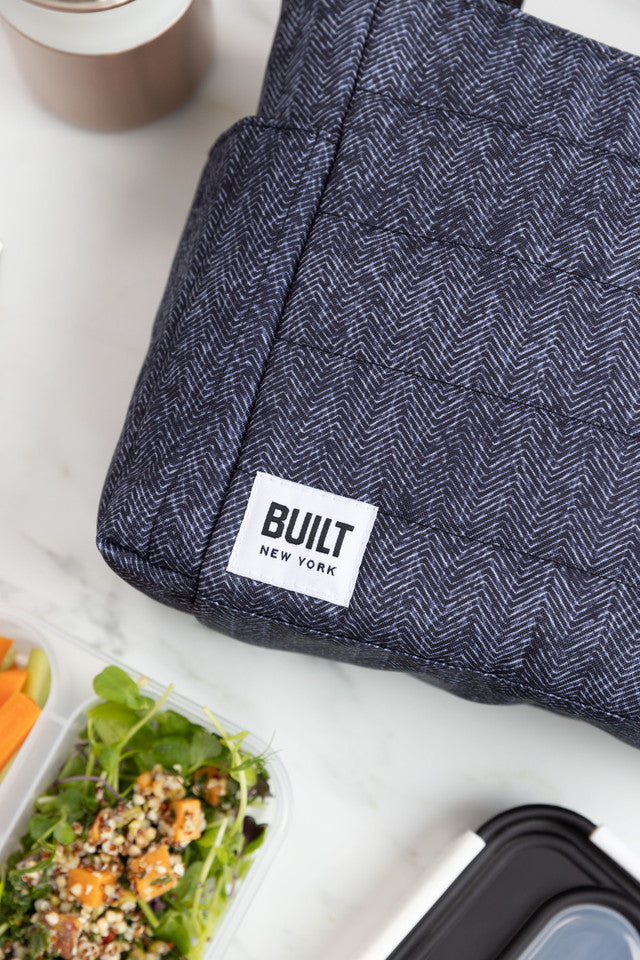 BUILT Professional Insulated Lunch Tote Bag 7.2L - Leakproof Cooler Lunch Box for Work, School & Picnics - BPA-Free Food Container with Adjustable Shoulder Strap