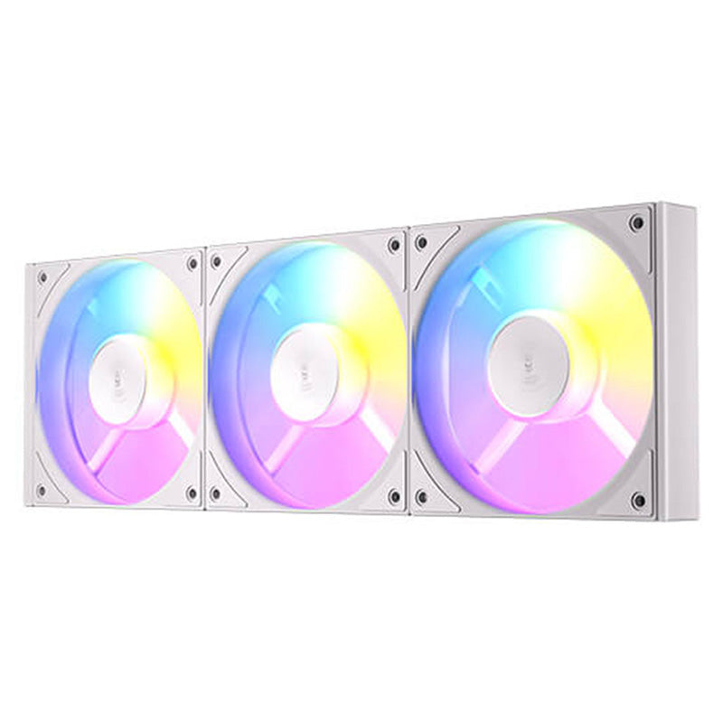 Antec C120R 120mm ARGB Reverse Performance Cooling Fan - White (3 Pack) - High Airflow PC Case Fan for Gaming Rigs, Workstations & PC Builds - Ideal for Cooling Systems, Radiators & Case Airflow Optimization