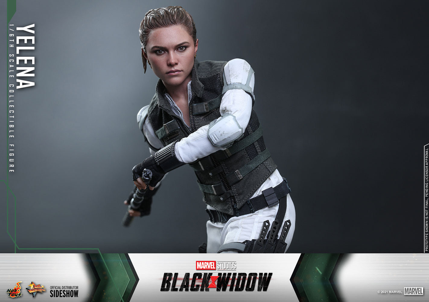 Hot Toys Marvel Comics Black Widow Yelena 1/6 Scale Collectible Action Figure - Premium Collectible for Marvel Fans & Display for Home Office Decor