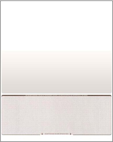 Business Voucher Check Stock - 500 Sheets Laser Printer Checks with Bottom Check Design in Brown Diamond Pattern | Perfect for Office Accounting, Payroll & Small Business Financial Transactions