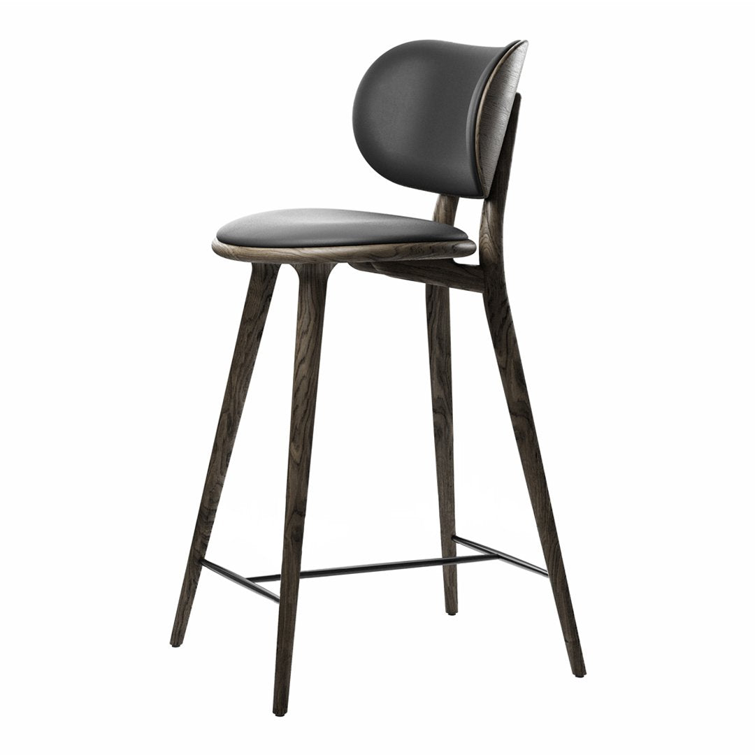 Modern High Counter Stool with Backrest - Adjustable Height Bar Stool for Kitchen Island, Breakfast Nook & Home Bar - Comfortable PU Leather Seat with Footrest - Perfect for Dining, Entertaining & Small Spaces