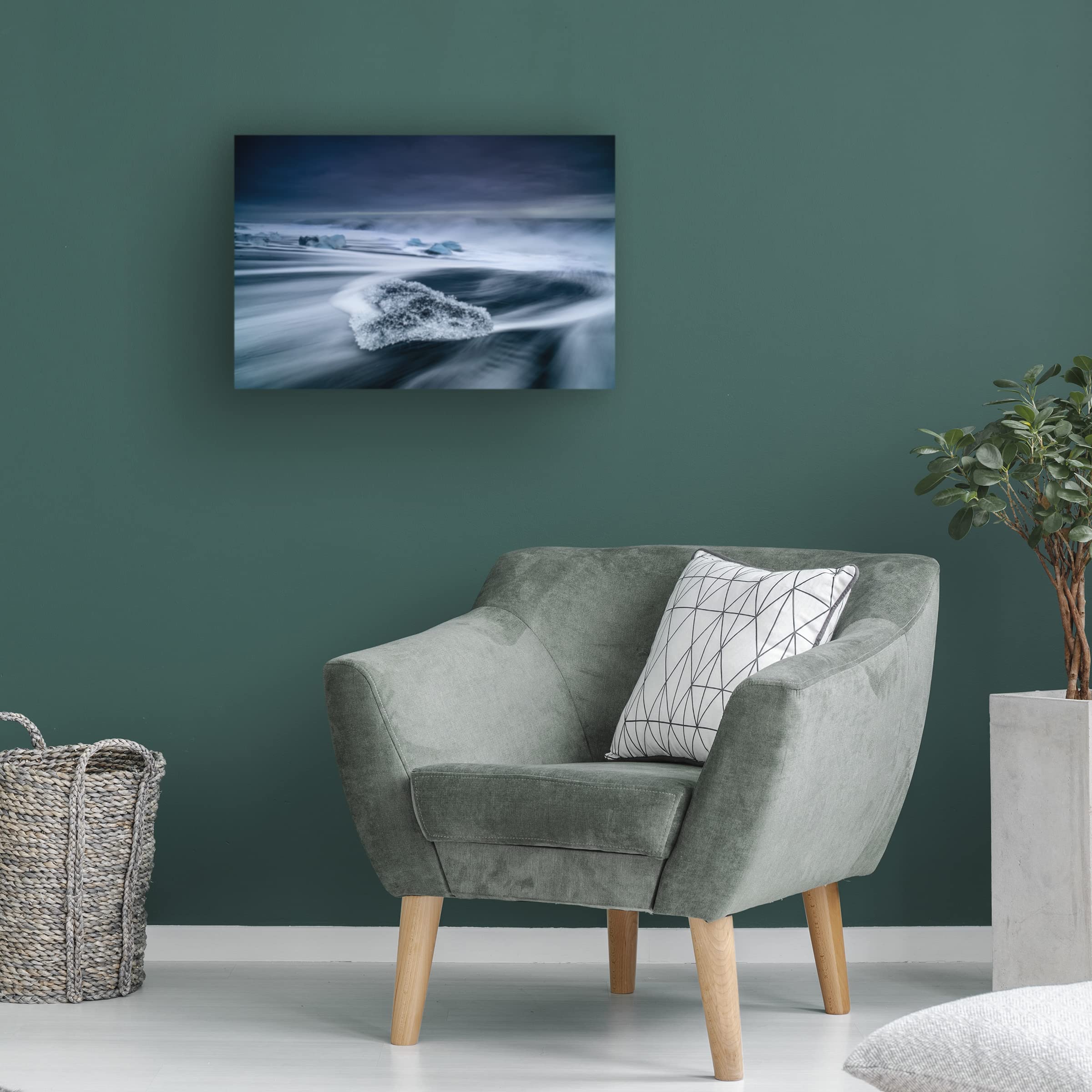 Luigi Ruoppolo 'Crystal Ice' Canvas Art Print - Modern Abstract Wall Decor for Living Room, Bedroom & Office | Trademark Fine Art Collection