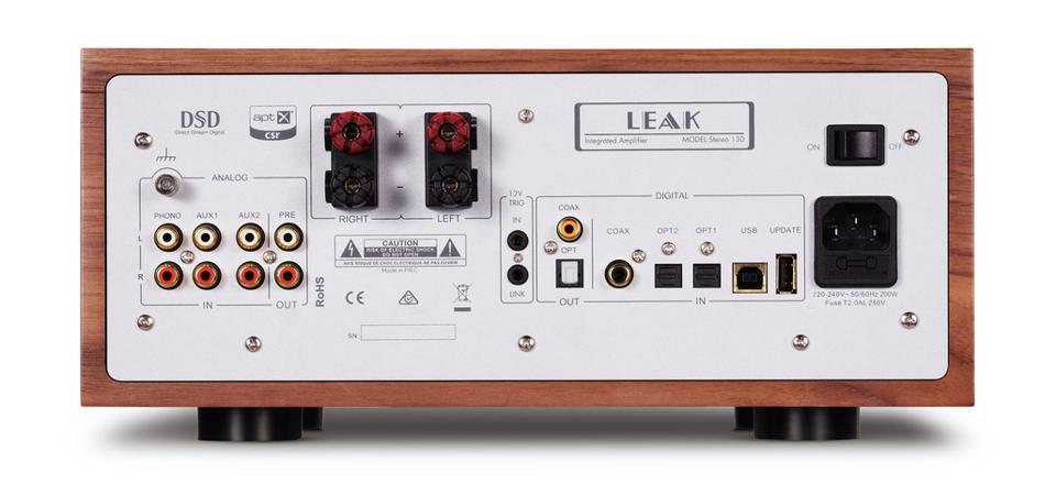 Leak 130 Stereo Integrated Amplifier - Premium Walnut Finish | Hi-Fi Home Audio System for Music Lovers & Audiophiles