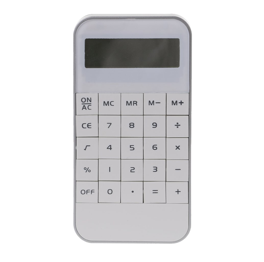 Huluda Portable Pocket Calculator - 12 Digit Solar Battery Dual Power, Desktop Office & School Use, Perfect for Accounting, Shopping, and Homework Calculations