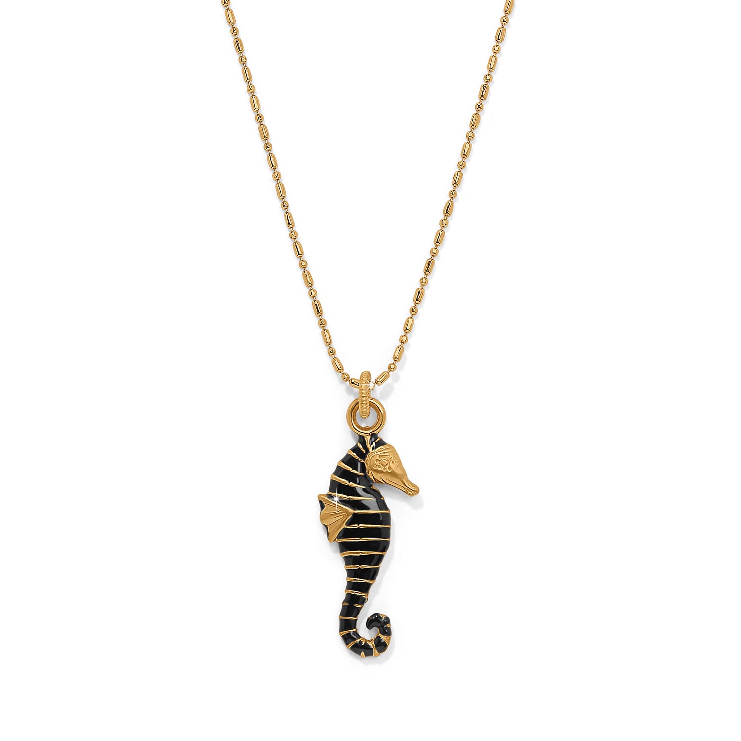 Brighton Twilight Waters Seahorse Necklace - Elegant Sterling Silver Jewelry for Women, Perfect Gift for Birthday, Anniversary & Beach-Themed Occasions