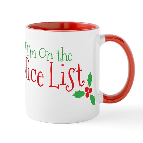 White/Red Inside - Nice List Mug
