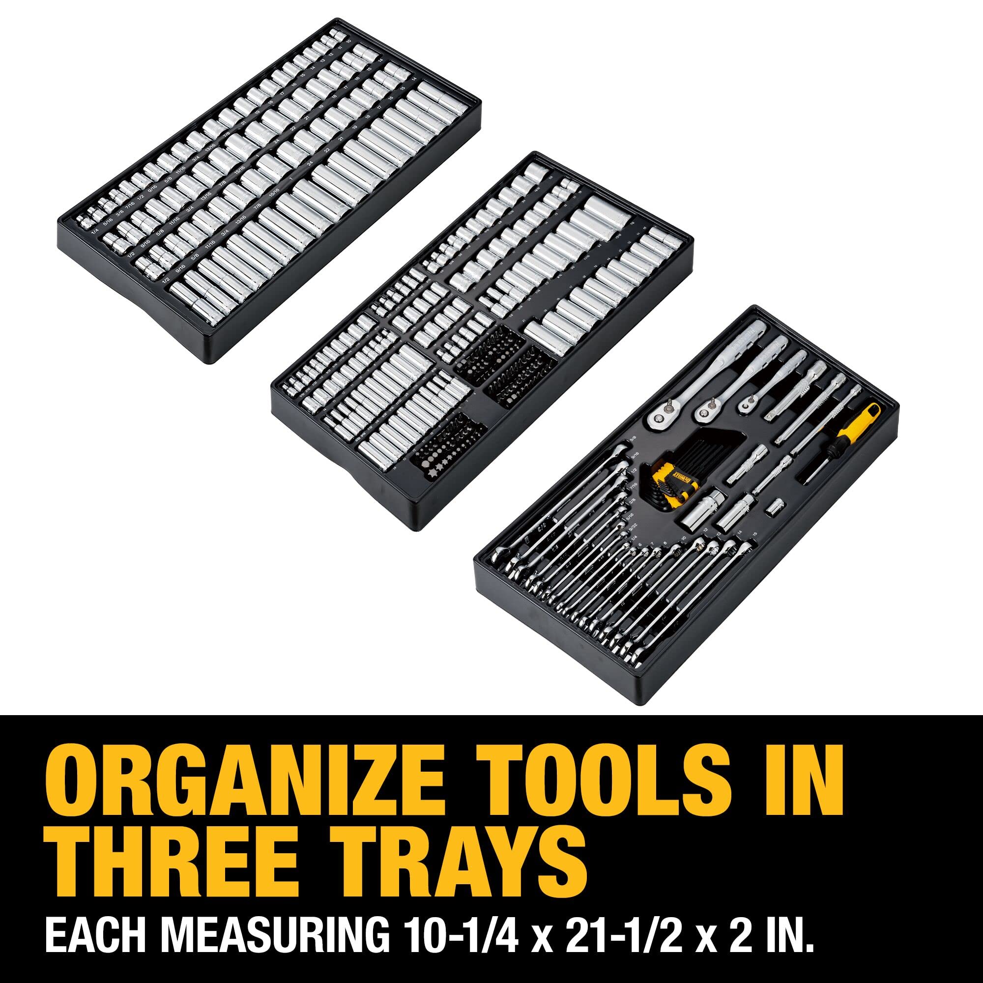 DEWALT 341-Piece Mechanics Tool Set with 1/4