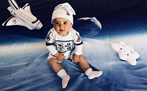 Astronaut Themed Baby Photography Kit for 7-12 Months - Perfect Baby Shower Gift, Newborn Mom Present & 1st Birthday - Capture Precious Space-Themed Memories