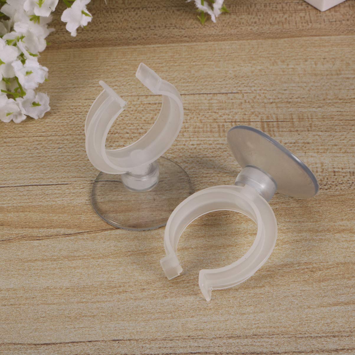 Uonlytech 6 Pack Candle Holder Clamps - 32mm Window Suction Cup Candle Holders for Christmas, New Year, Valentine's Day Decorations - Perfect for Home Decor, Holiday Celebrations & Aquarium Heaters