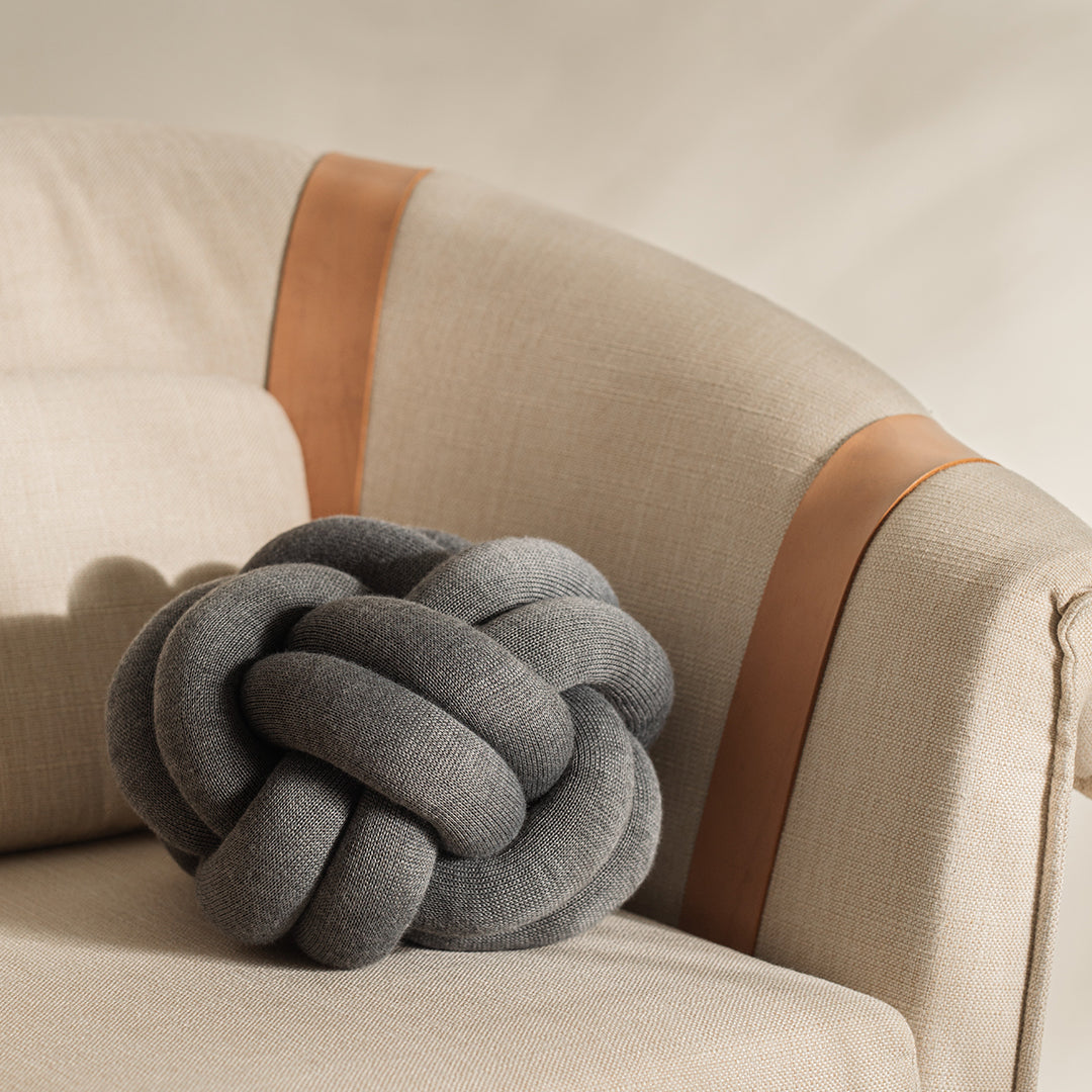 Sigurdardottir Knot Cushion - Stylish Nordic Home Decor Pillow by Design House Stockholm - Perfect for Living Room, Bedroom & Sofa