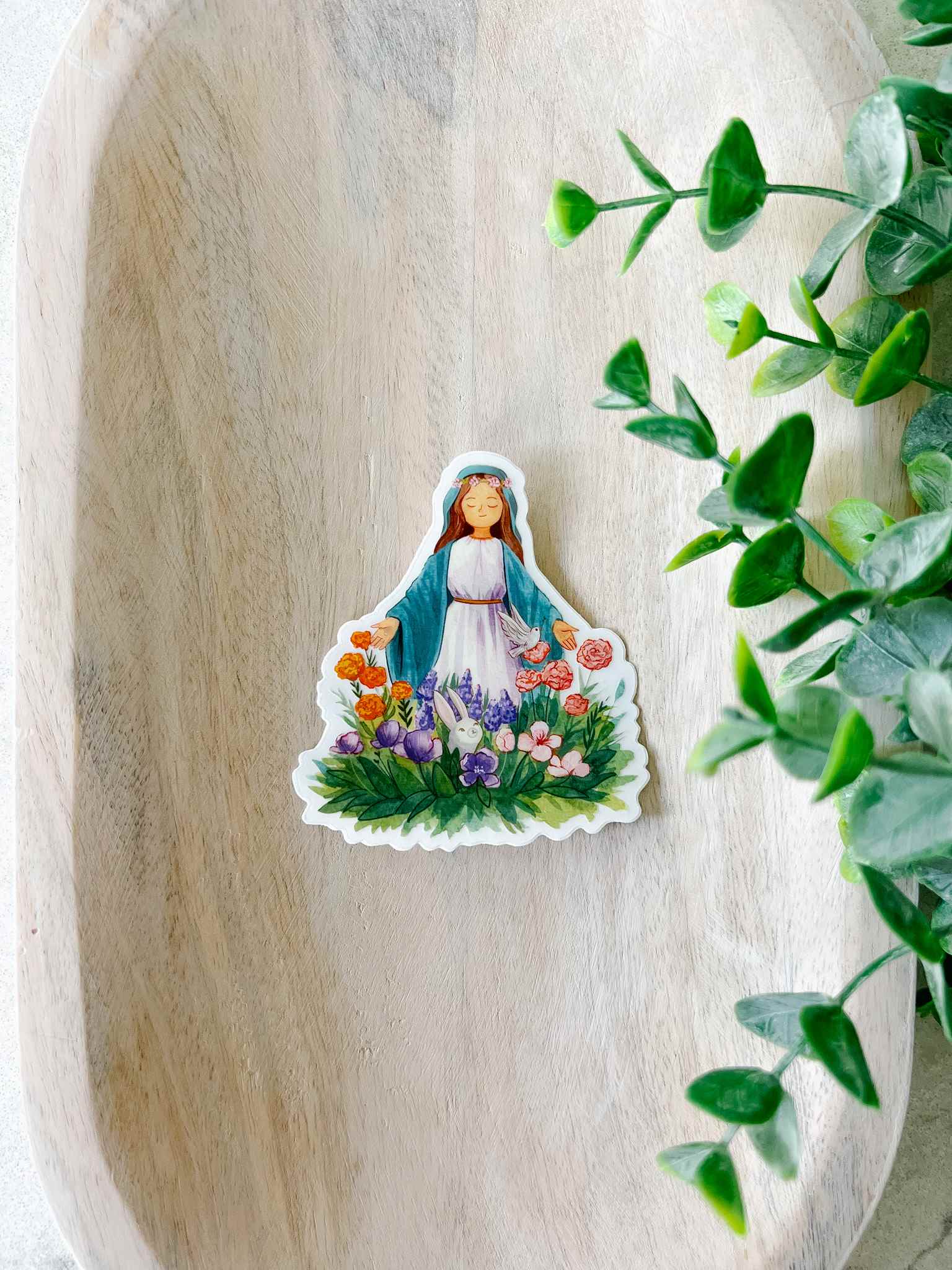 Mary's Garden Stickers - Waterproof Vinyl Decals for Laptops, Water Bottles & DIY Crafts - Perfect for Home Decor, Scrapbooking & Personalization