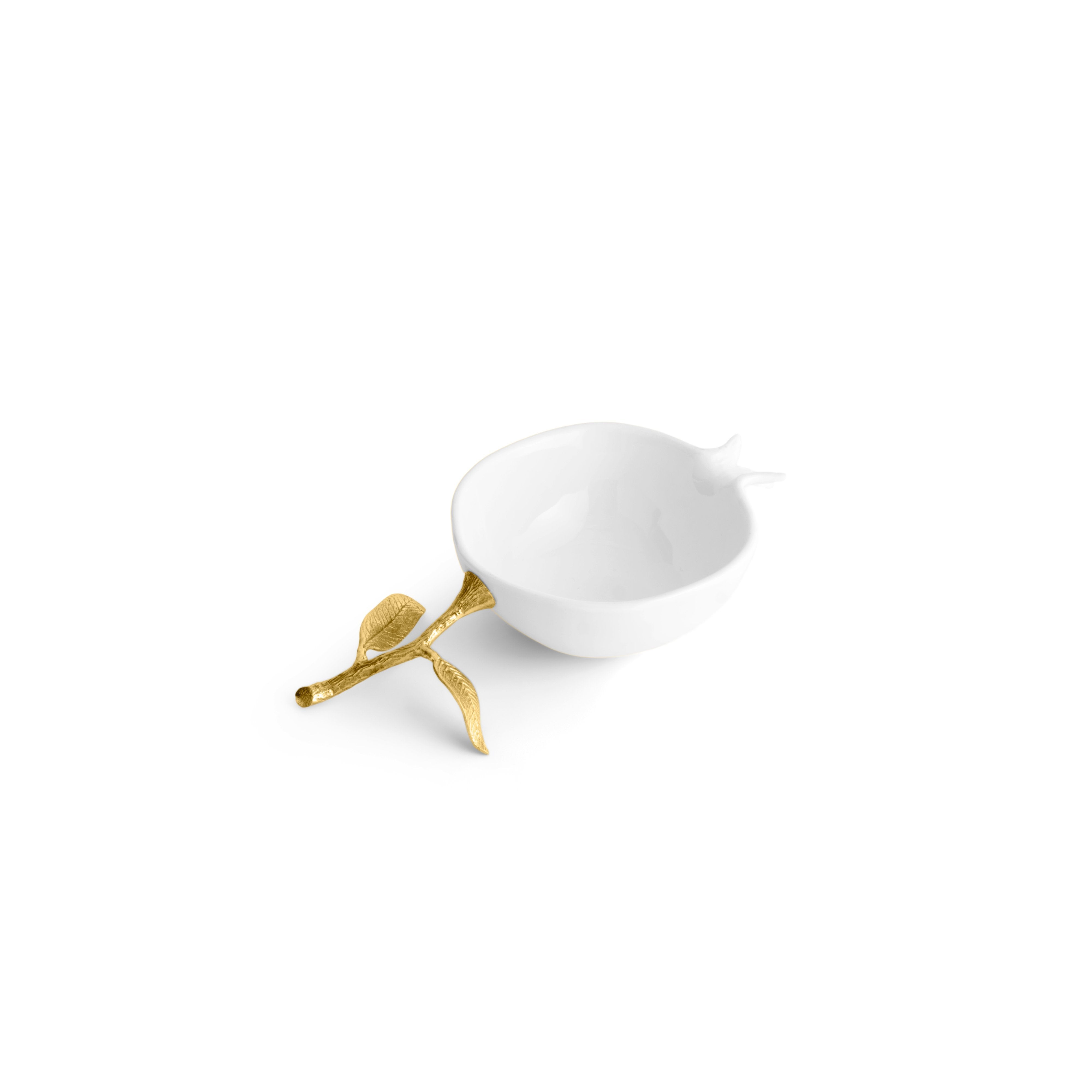 Elegant Pomegranate Small Bone China Bowl - Premium Porcelain Dish for Desserts, Salads & Soups - Perfect for Dining, Entertaining & Gifts