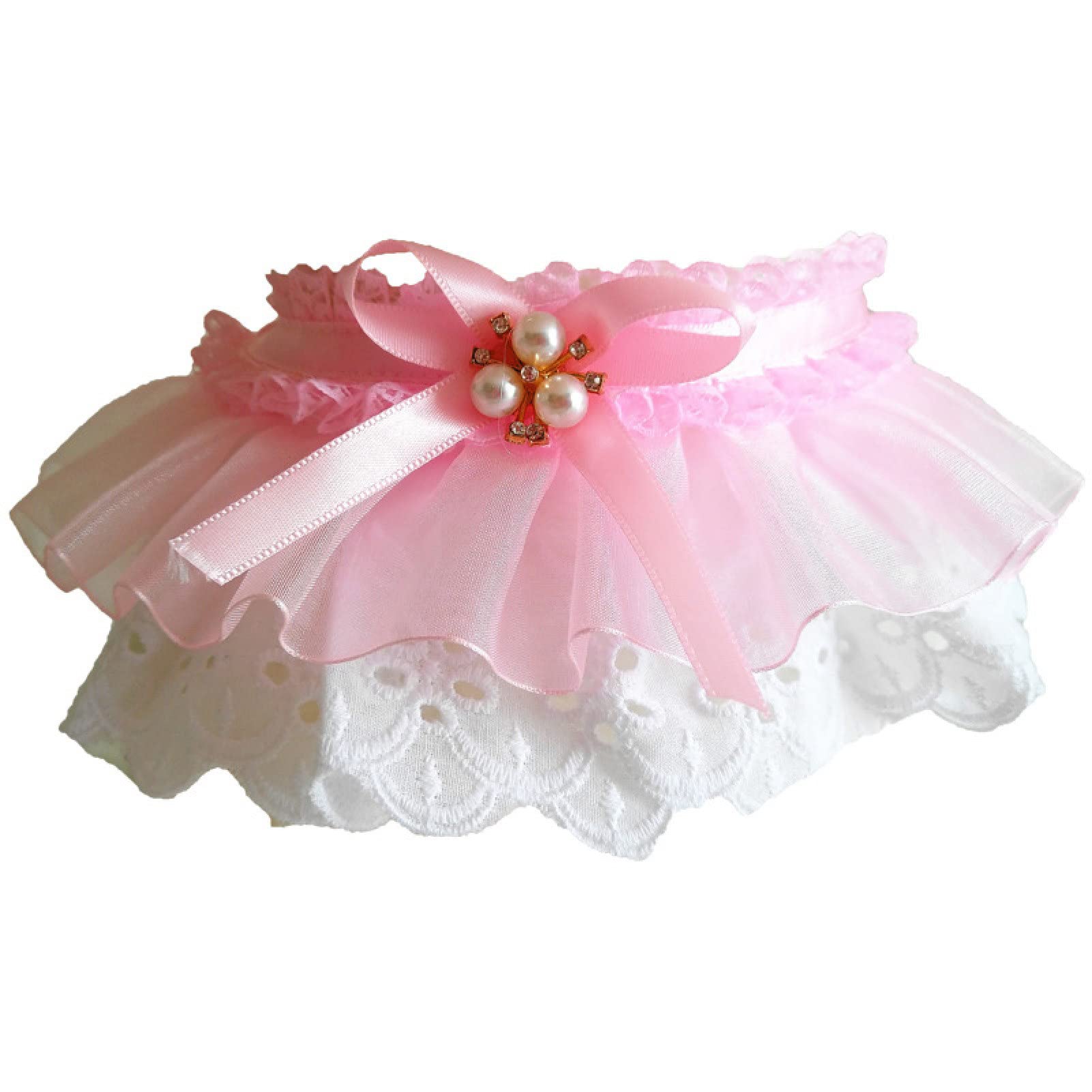 Stylish Pet Bow Tie Bib - Durable Lace Dog Bandana for Outdoor & Special Occasions