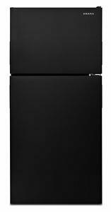 Amana ART308FFDB 30 Inch Wide Top Freezer Refrigerator - 18 Cu. Ft. Black Energy Efficient Appliance with Garden Fresh Crisper Bins | Perfect for Small Kitchens, Apartments & Dorm Rooms