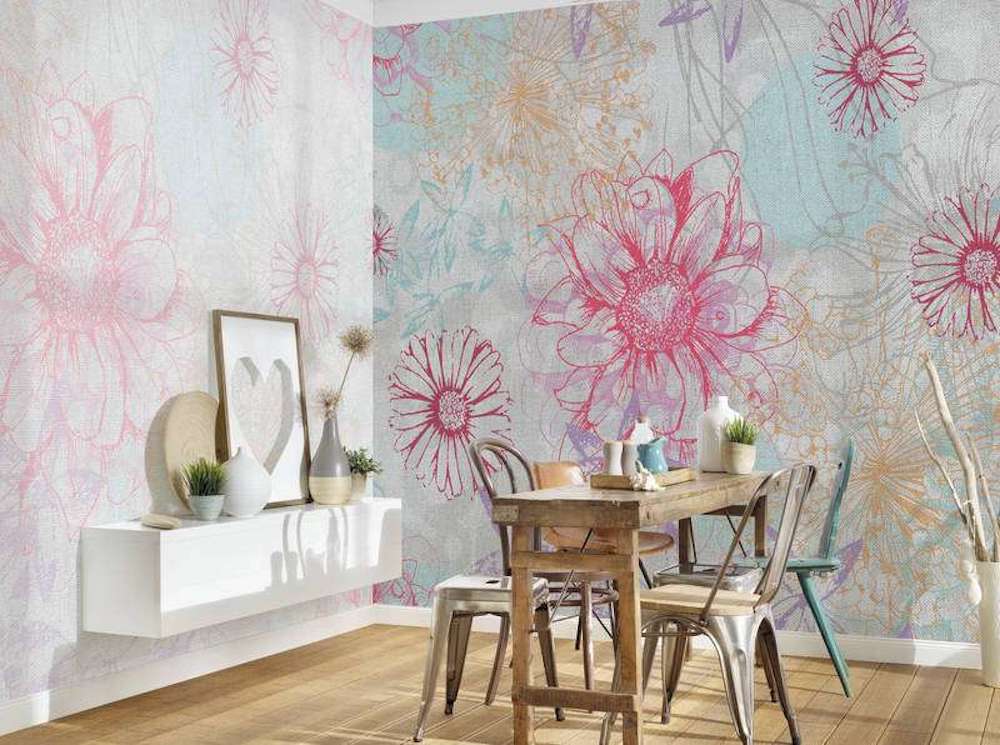 Atelier 47 Floral Wall Art - Handmade Flower Paintings for Home Decor | Perfect for Living Room, Bedroom & Office Decorations