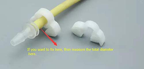 300-Pack White POM Small Plastic Ratchet Hose Clamps - Manual Twist 5.6-6.0mm for Automotive, Plumbing & DIY Projects - Durable Fasteners for Water Pipes, Fuel Lines & Air Hoses