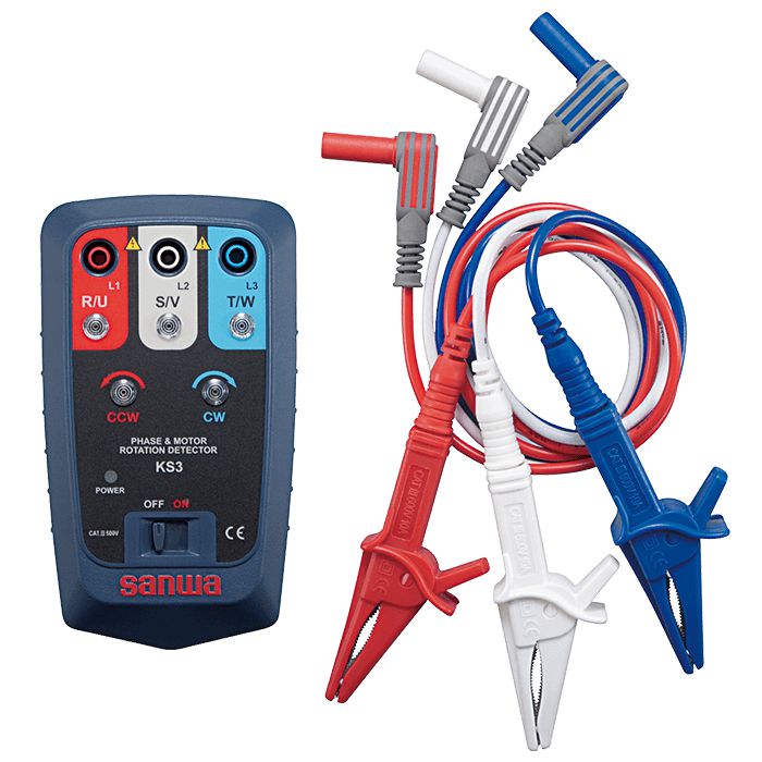 KS3 3-Phase Motor Rotation Detector - Professional Phase Sequence Tester for Industrial and HVAC Applications
