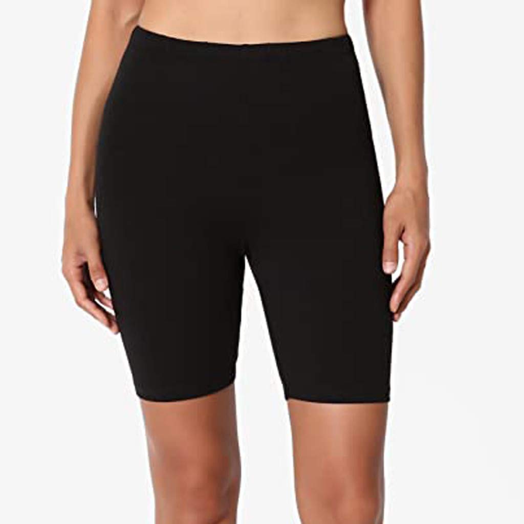 WUAI High Waist Yoga Shorts for Women - Tummy Control Workout Leggings & Active Bermuda Shorts | Perfect for Yoga, Gym, Running and Summer Outdoor Activities