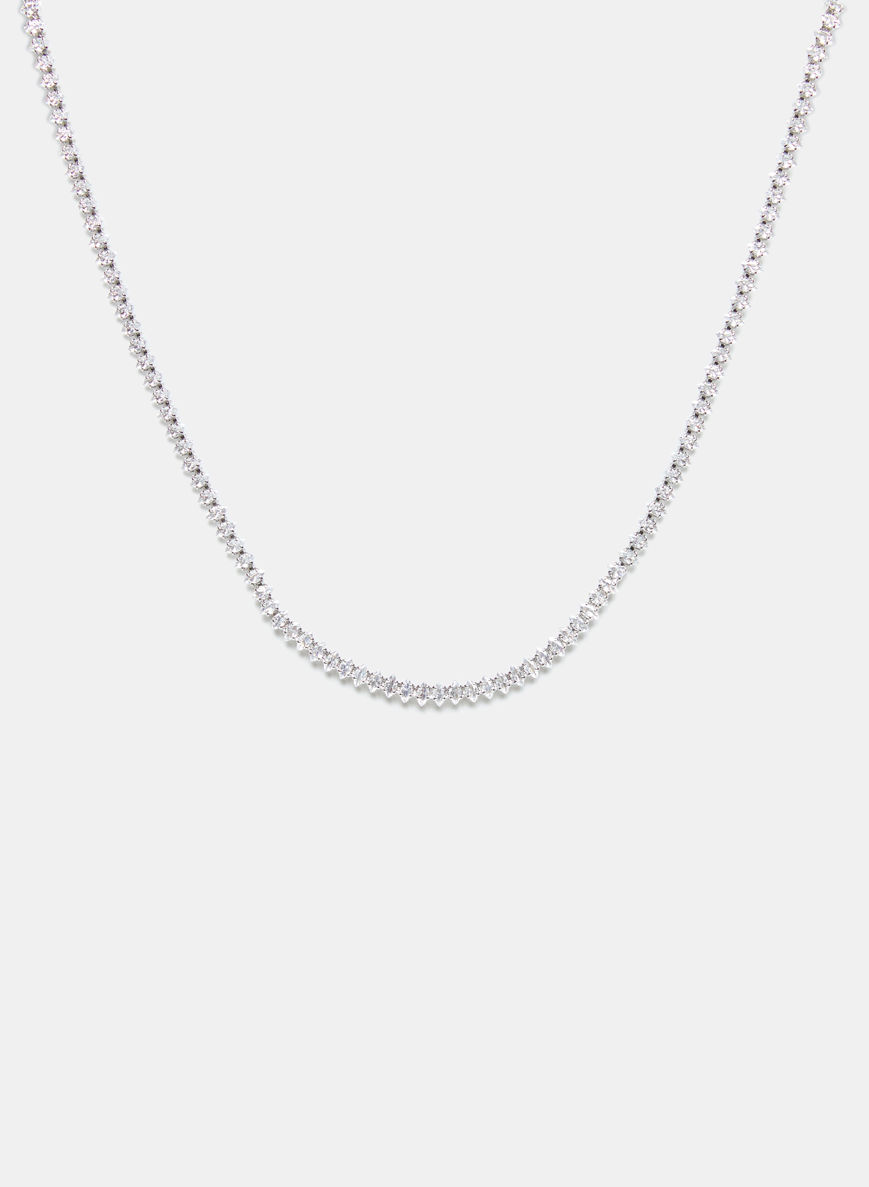 Elegant Cubic Zirconia Crystal Necklace for Women - Sparkling Fashion Jewelry Gift for Birthday, Anniversary & Special Occasions
