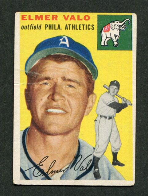 1954 Topps #145 Elmer Valo Philadelphia Athletics Vintage Baseball Card - Perfect for Collectors, Sports Memorabilia Enthusiasts, and Gift Giving
