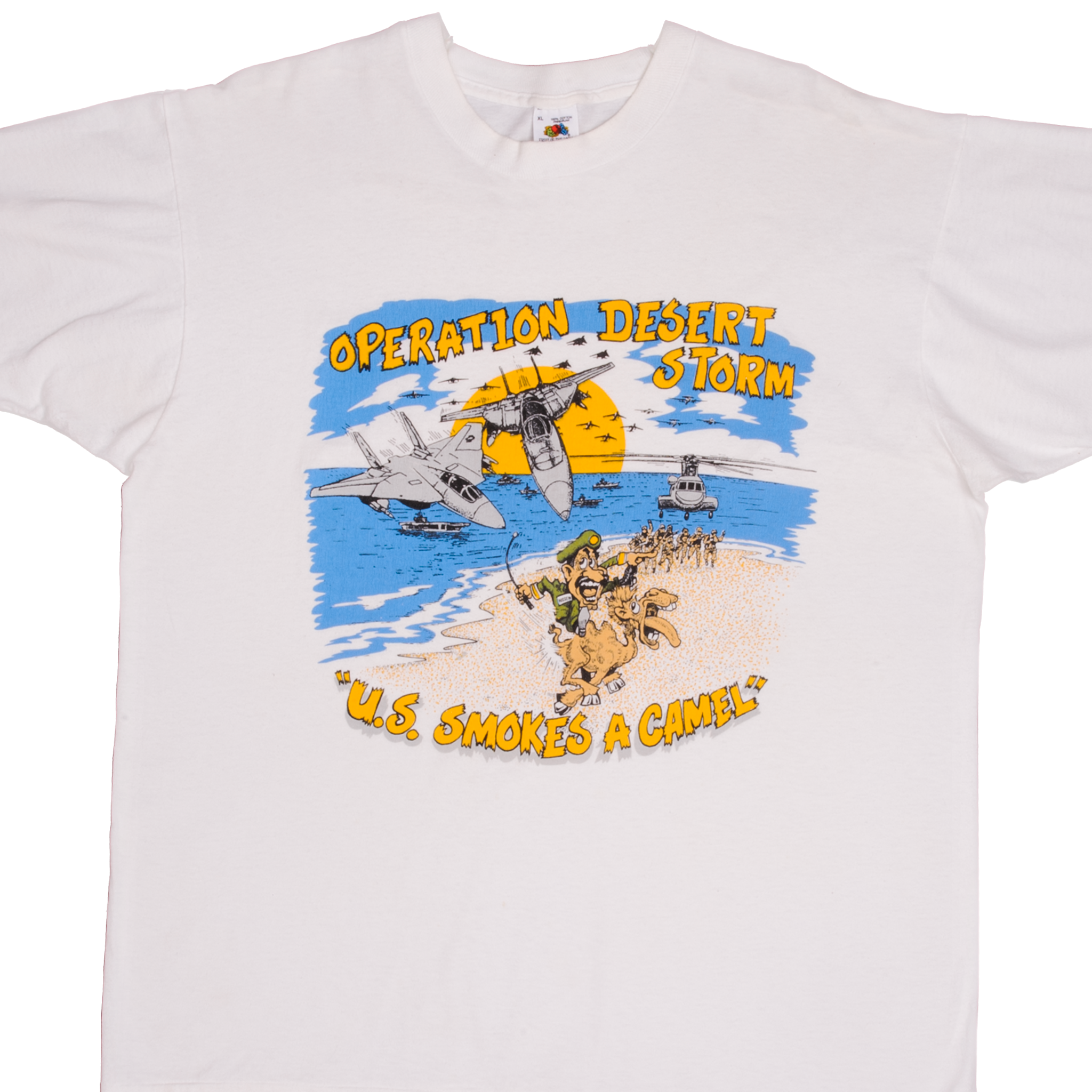 Vintage Operation Desert Storm T-Shirt 1991 - XL Size, Made in USA - Military History Apparel for Veterans & Collectors - Perfect for Casual Wear, Patriotic Events & Historical Reenactments