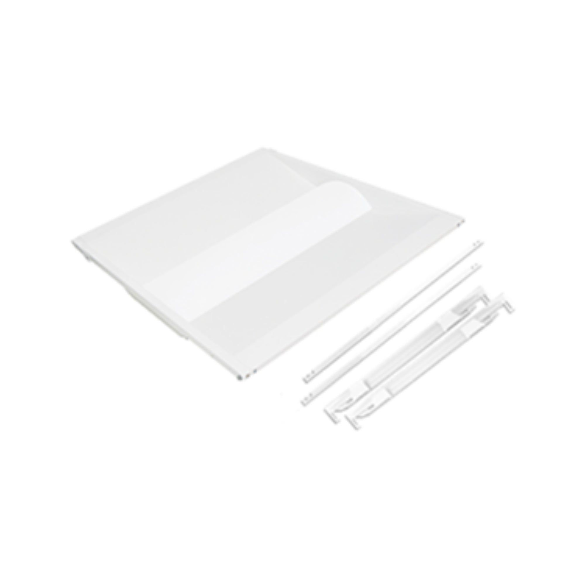 2x2 LED Troffer Retrofit Kit - 30W, 3750 Lumens, 3500K/4000K/5000K CCT, Center Basket Design - Perfect for Office, Classroom, and Commercial Lighting Upgrades