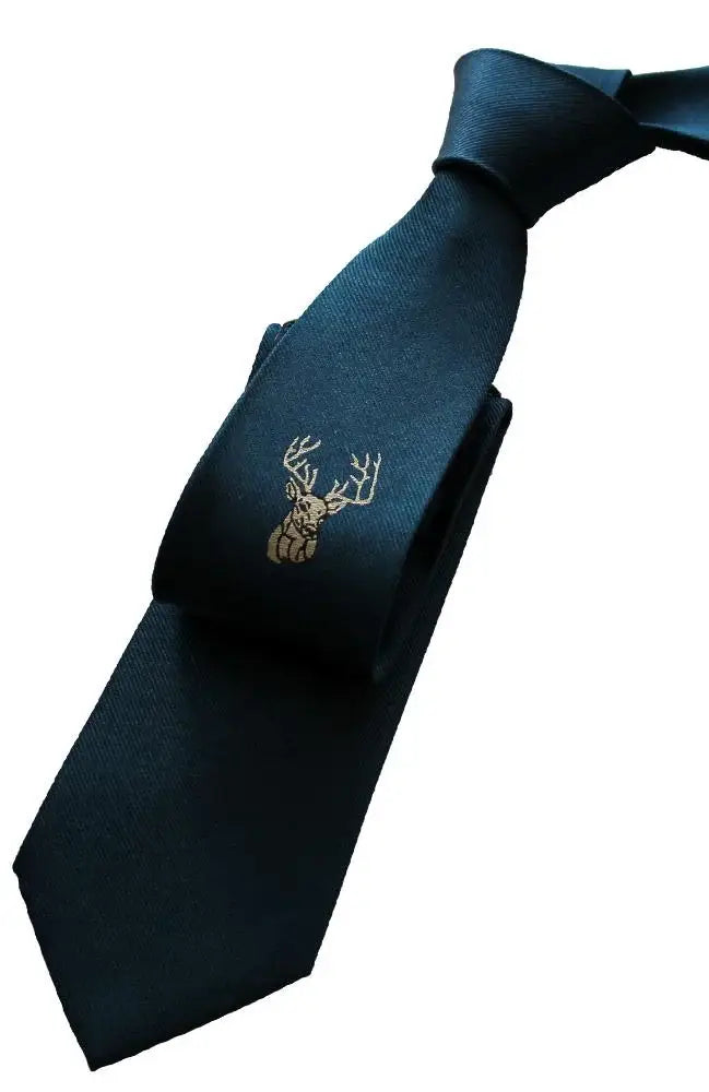 LA Smith Country and Hobby Stag Silk Ties for Men - Elegant Formal Neckties for Business, Weddings & Special Occasions