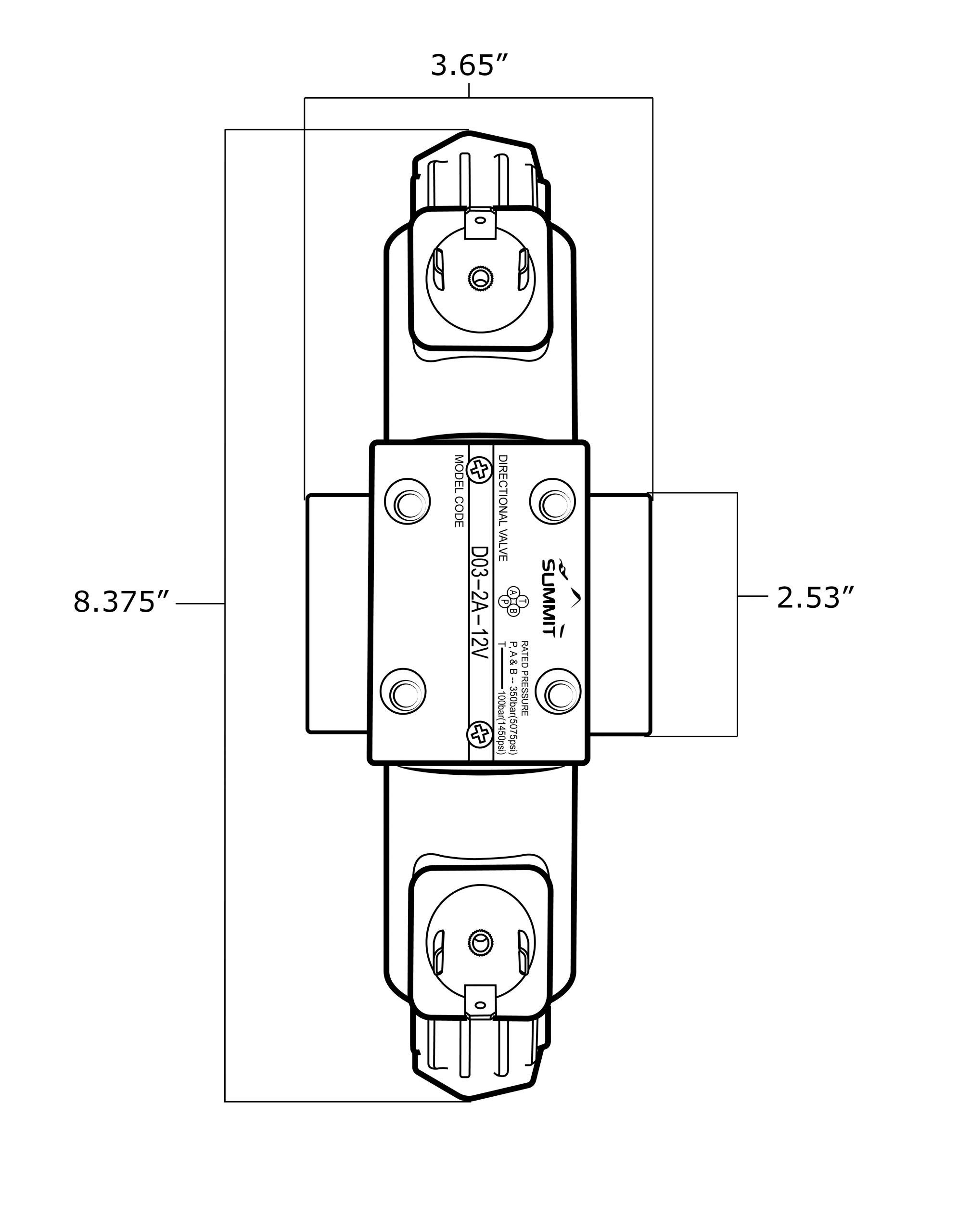 24V Electric Hydraulic Double Acting Control Valve with Rocker Switch - 1 Spool, 15 GPM (A Spool, Double-Acting Cylinders) - Perfect for Hydraulic Systems, Agricultural Equipment & Industrial Machinery