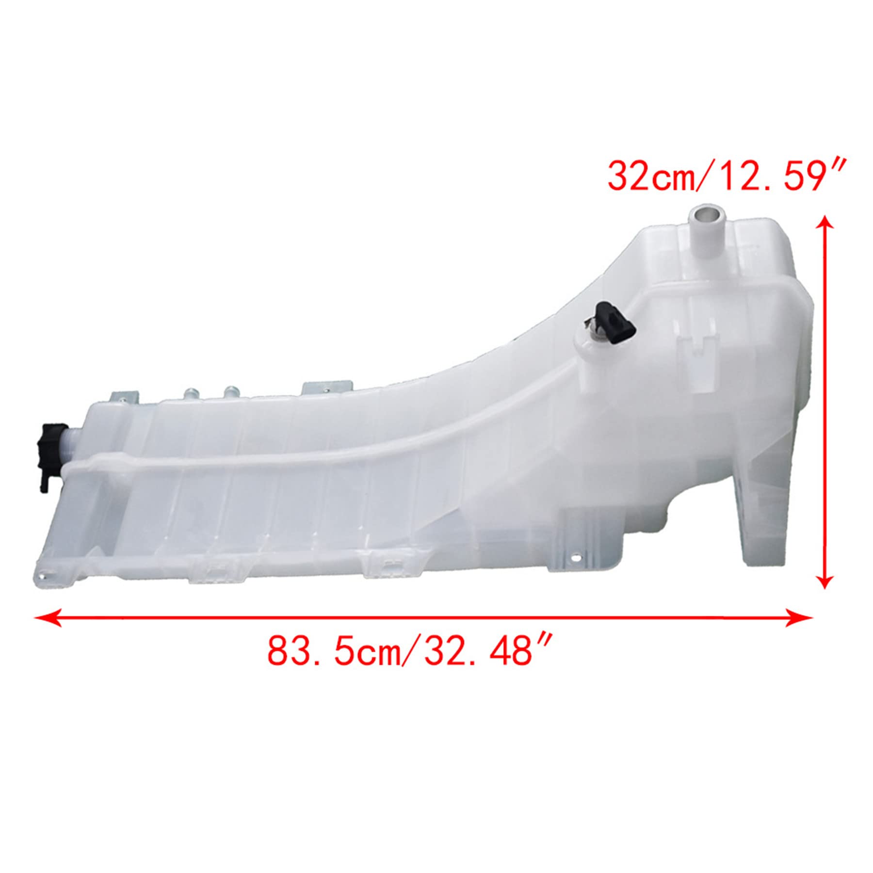 2008-2017 Volvo VNM VNL VHD & 2010-2017 Mack CXU CHU Coolant Reservoir with Cap & Sensor Tank Replacement (Part# 603-5505) - Heavy Duty Truck Cooling System Maintenance for Long Haul & Fleet Vehicles