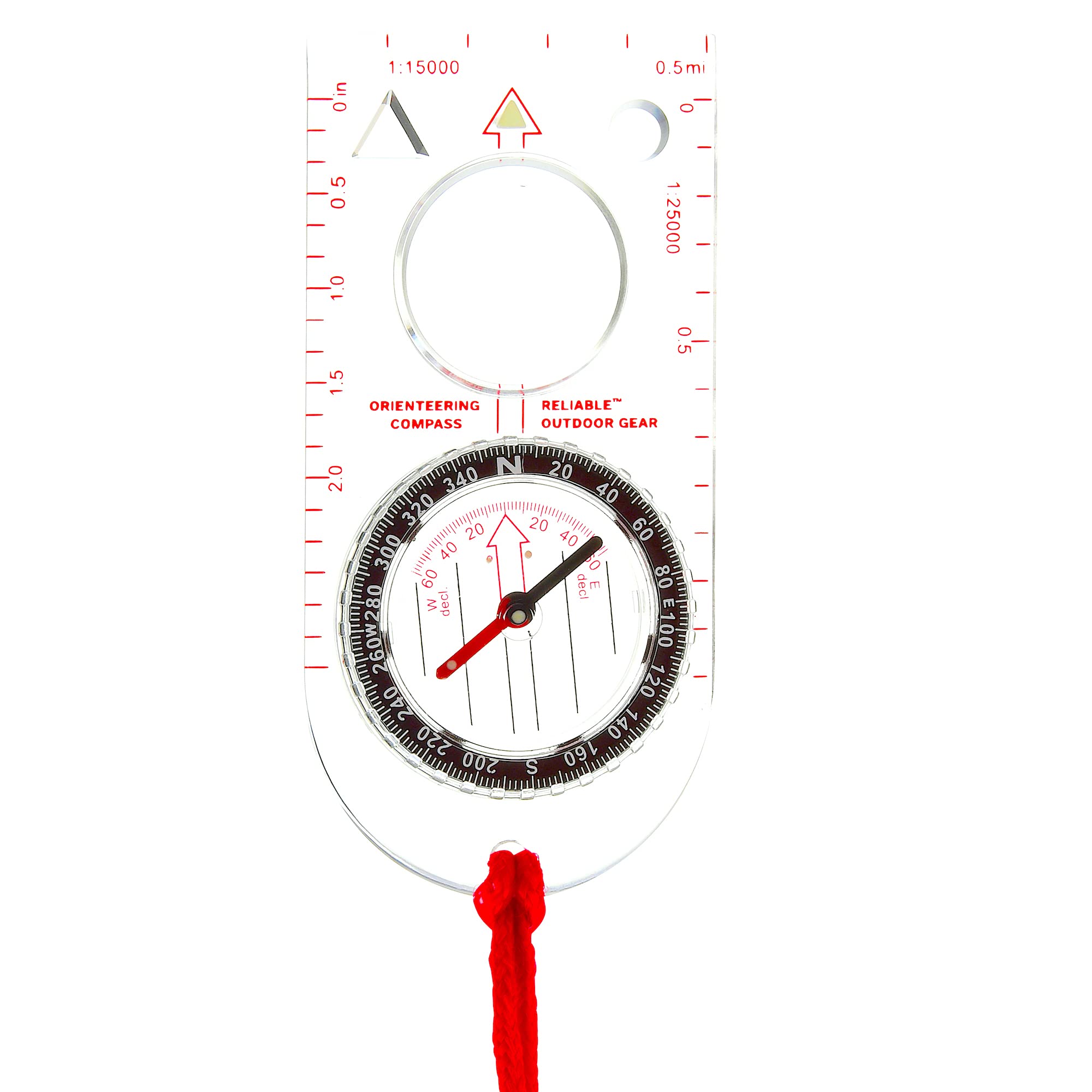 Reliable Outdoor Gear Boy Scout Compass - Liquid Filled, Rotating Bezel, Magnetic Heading - Essential for Navigation, Orienteering, Survival, Hiking, and Camping Adventures
