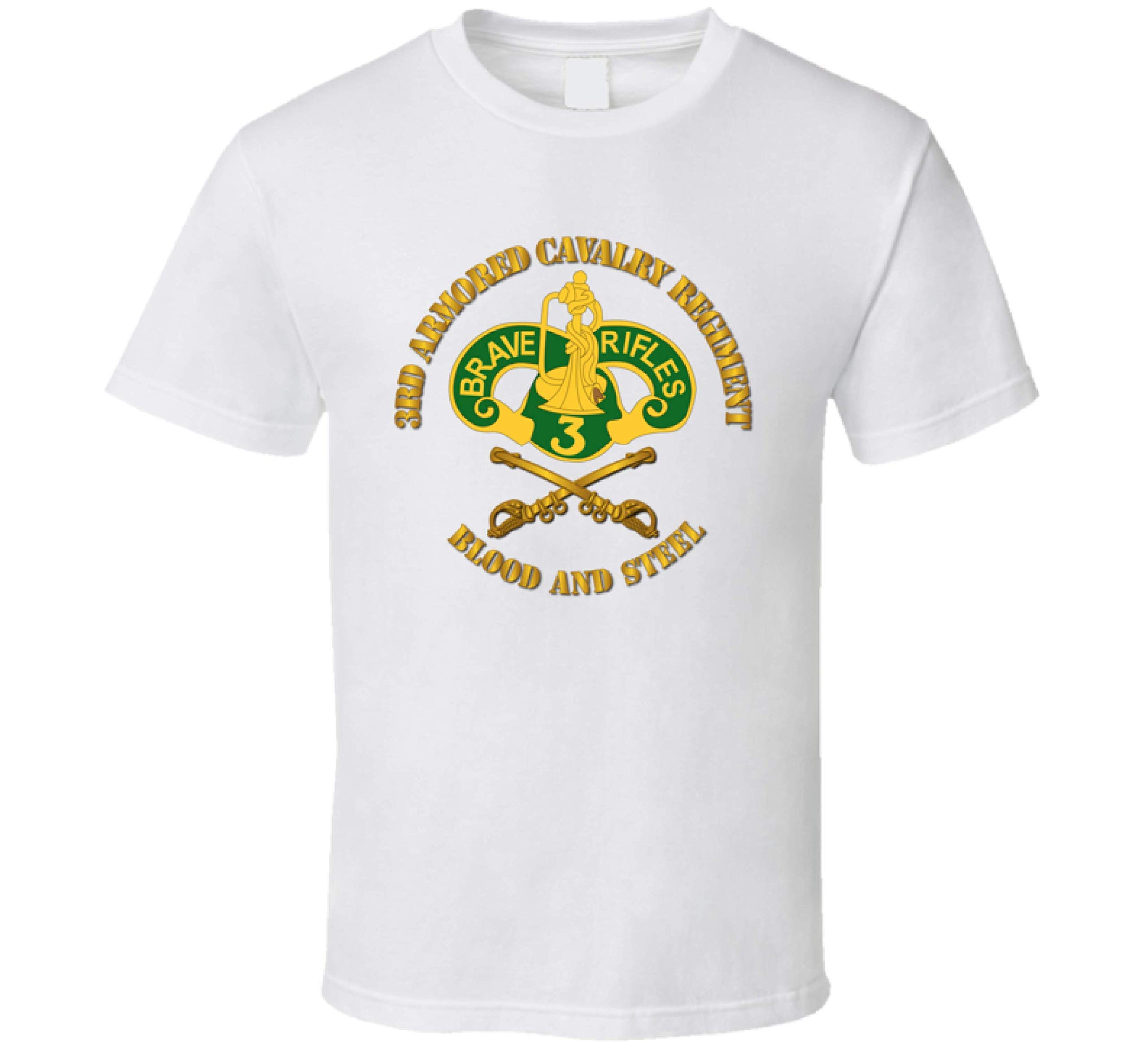 3rd Armored Cavalry Regiment T-Shirt - Blood & Steel for Military Enthusiasts