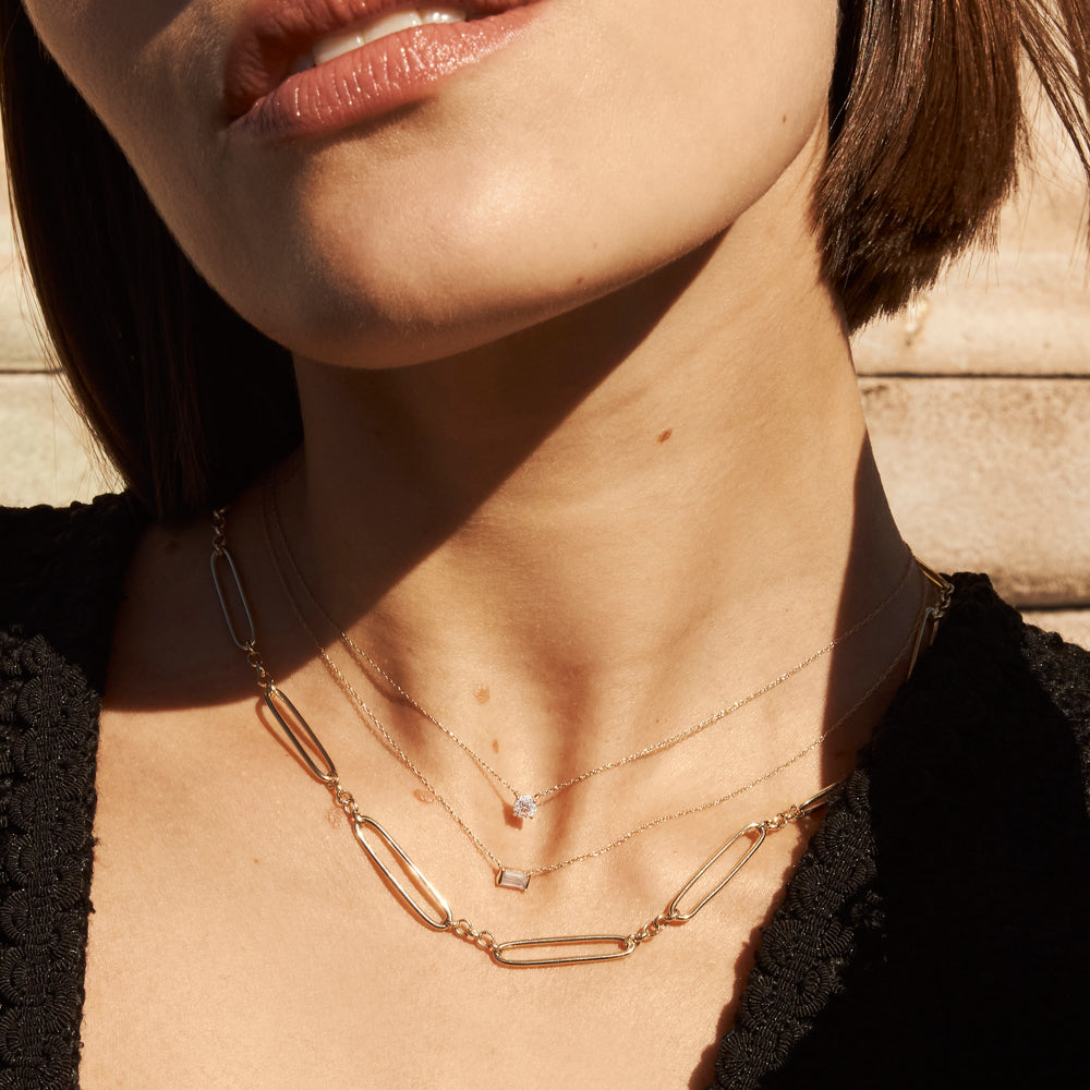0.20ct Lab Grown Diamond Round Pendant Necklace in 10k Gold - Perfect for Weddings, Anniversaries & Everyday Elegance